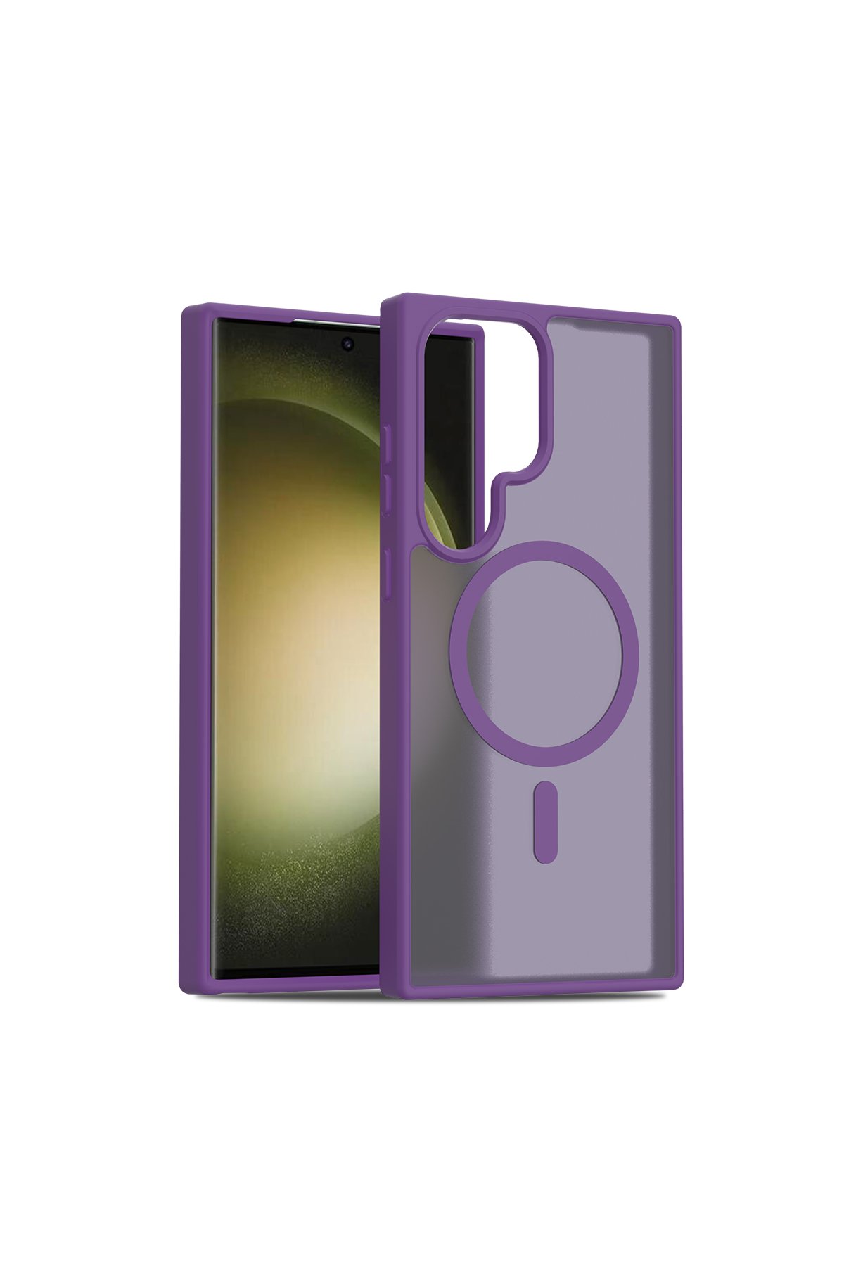 Joko Samsung Galaxy S23 Ultra Besa Magsafe Kapak - Mavi