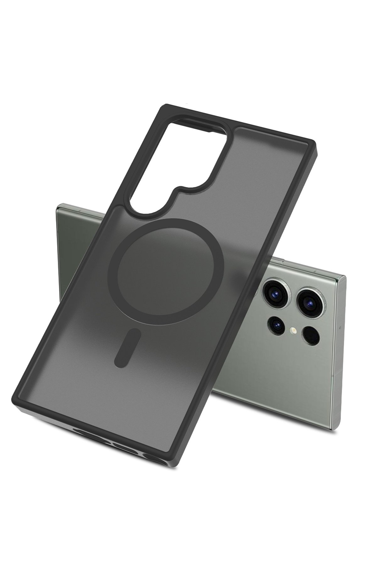 Joko Samsung Galaxy S23 Ultra Besa Magsafe Kapak - Mavi