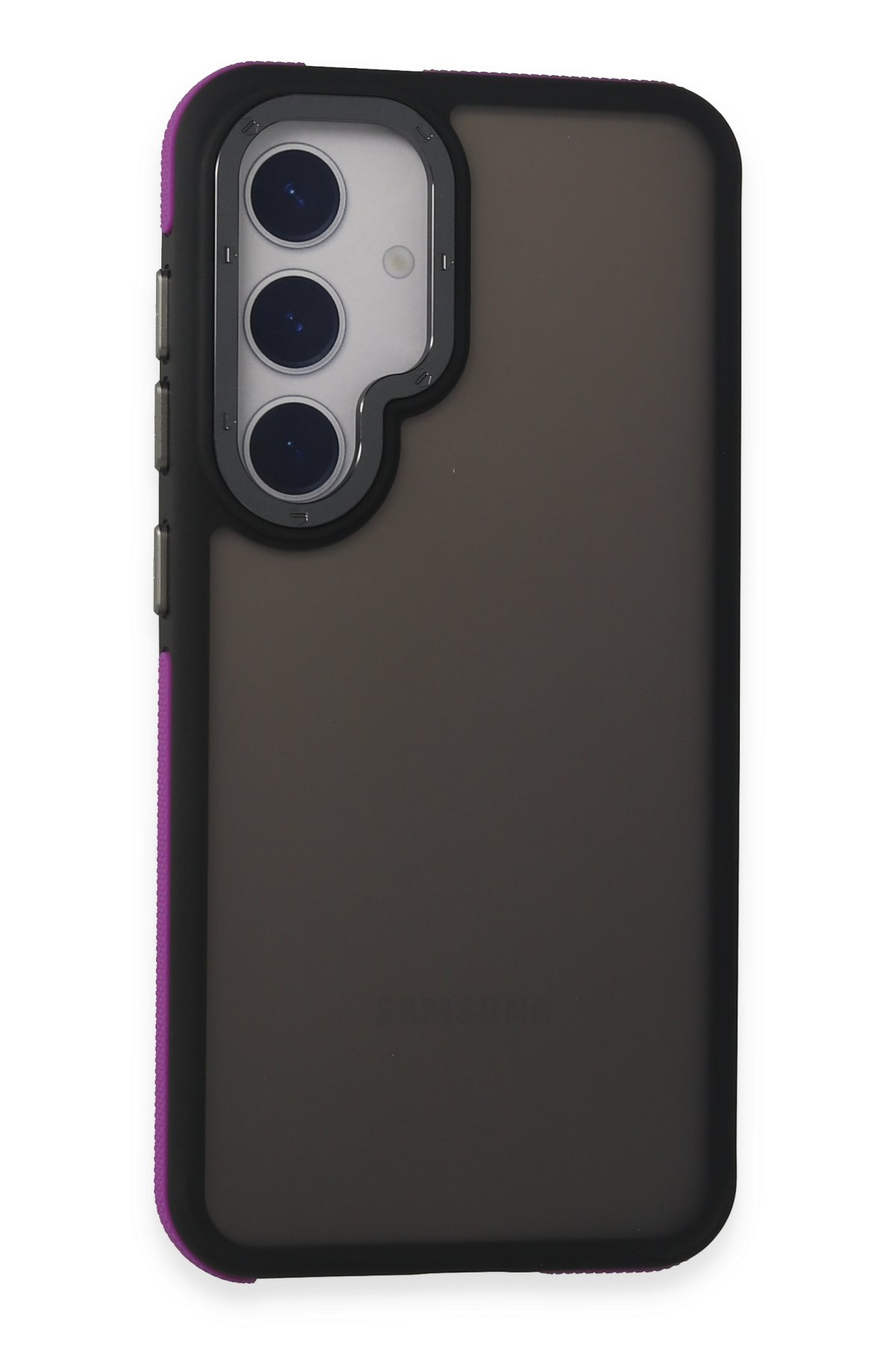 Newface Samsung Galaxy S24 Kılıf Ozzi Magsafe Deri Kapak - Derin Mor