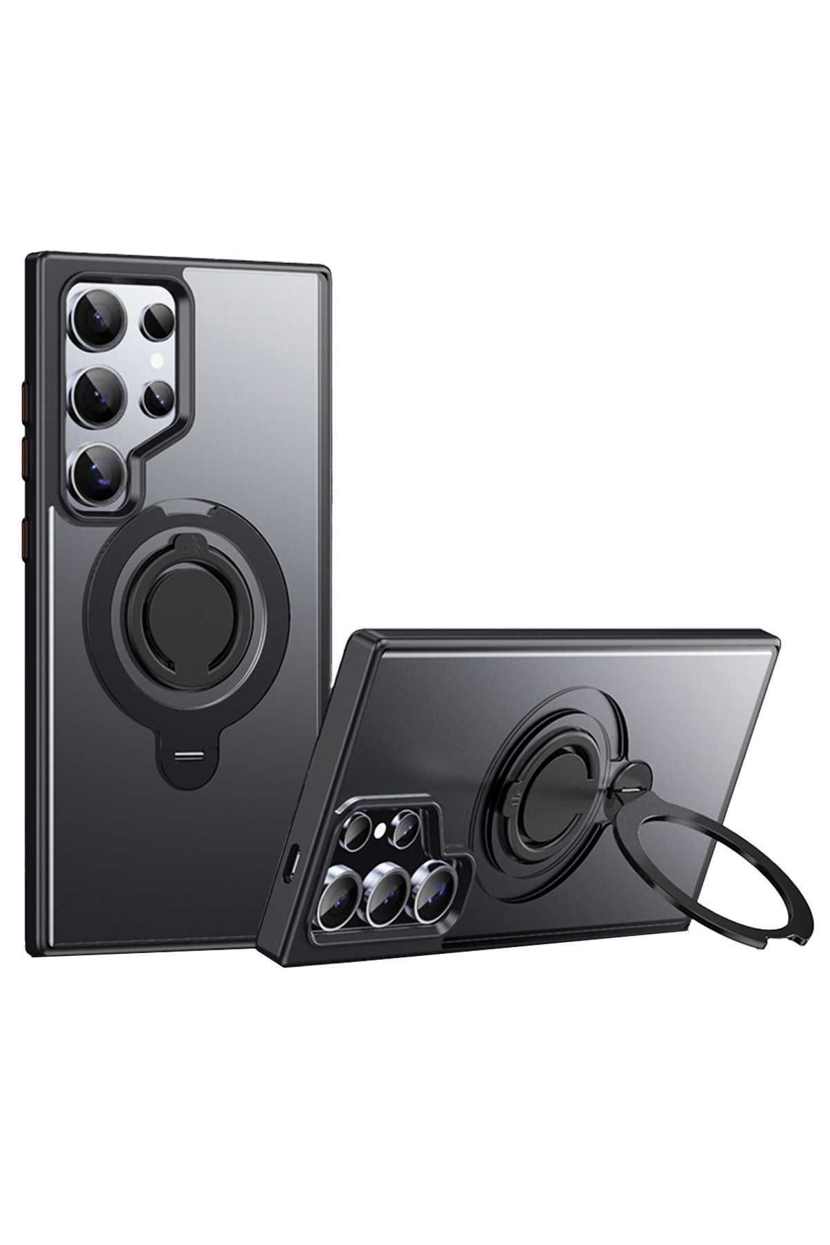 Joko Samsung Galaxy S24 Ultra Avatar 360 Dönen Magsafe Kapak - Titan Gri