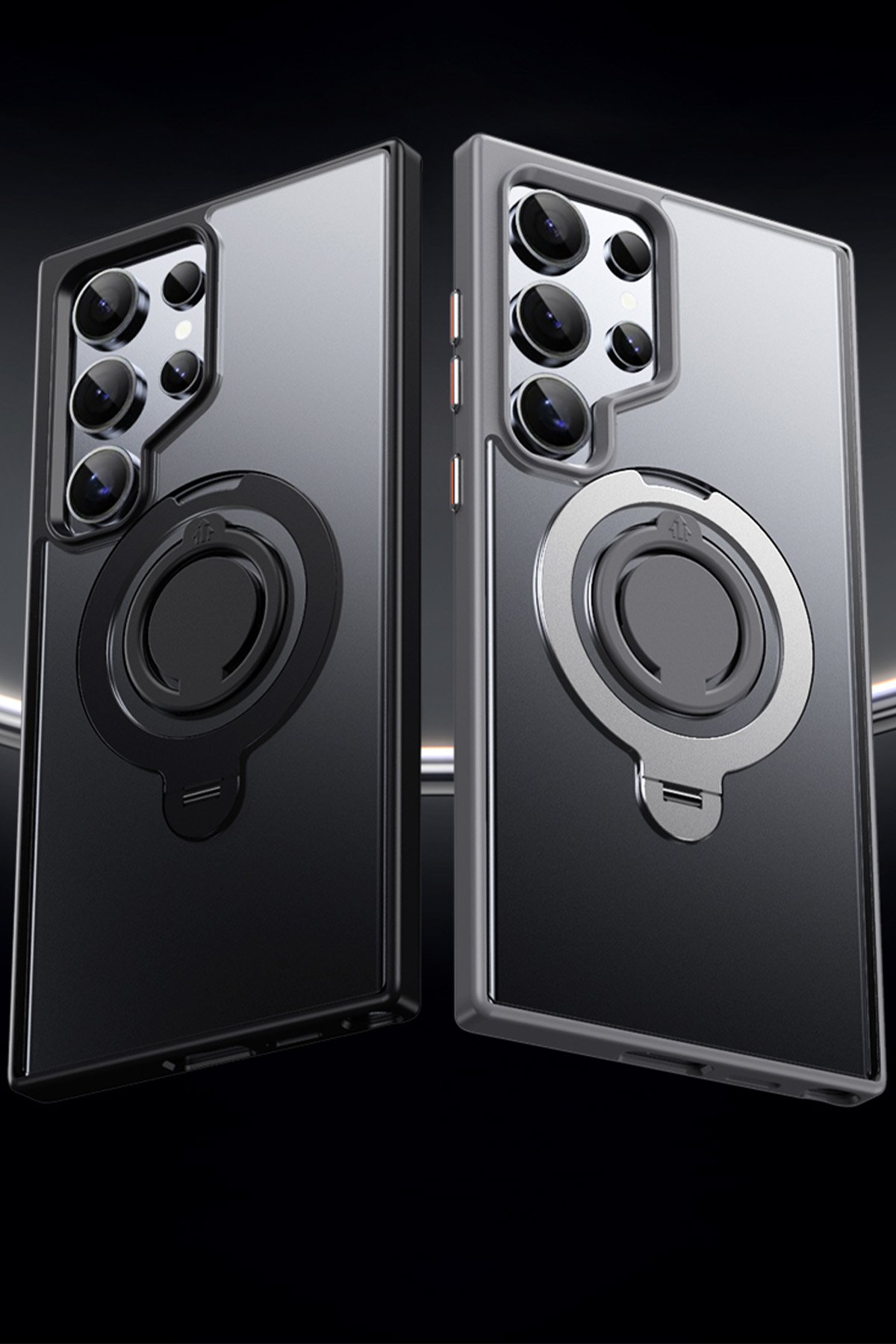 Joko Samsung Galaxy S24 Ultra Avatar 360 Dönen Magsafe Kapak - Titan Gri