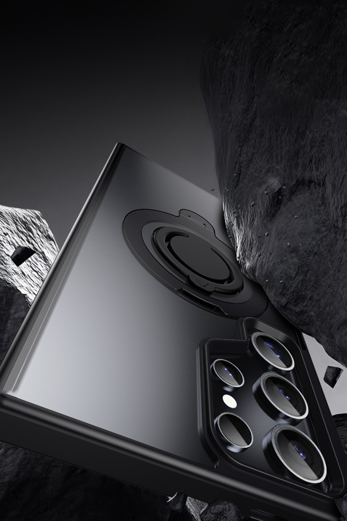 Joko Samsung Galaxy S24 Ultra Avatar 360 Dönen Magsafe Kapak - Titan Gri