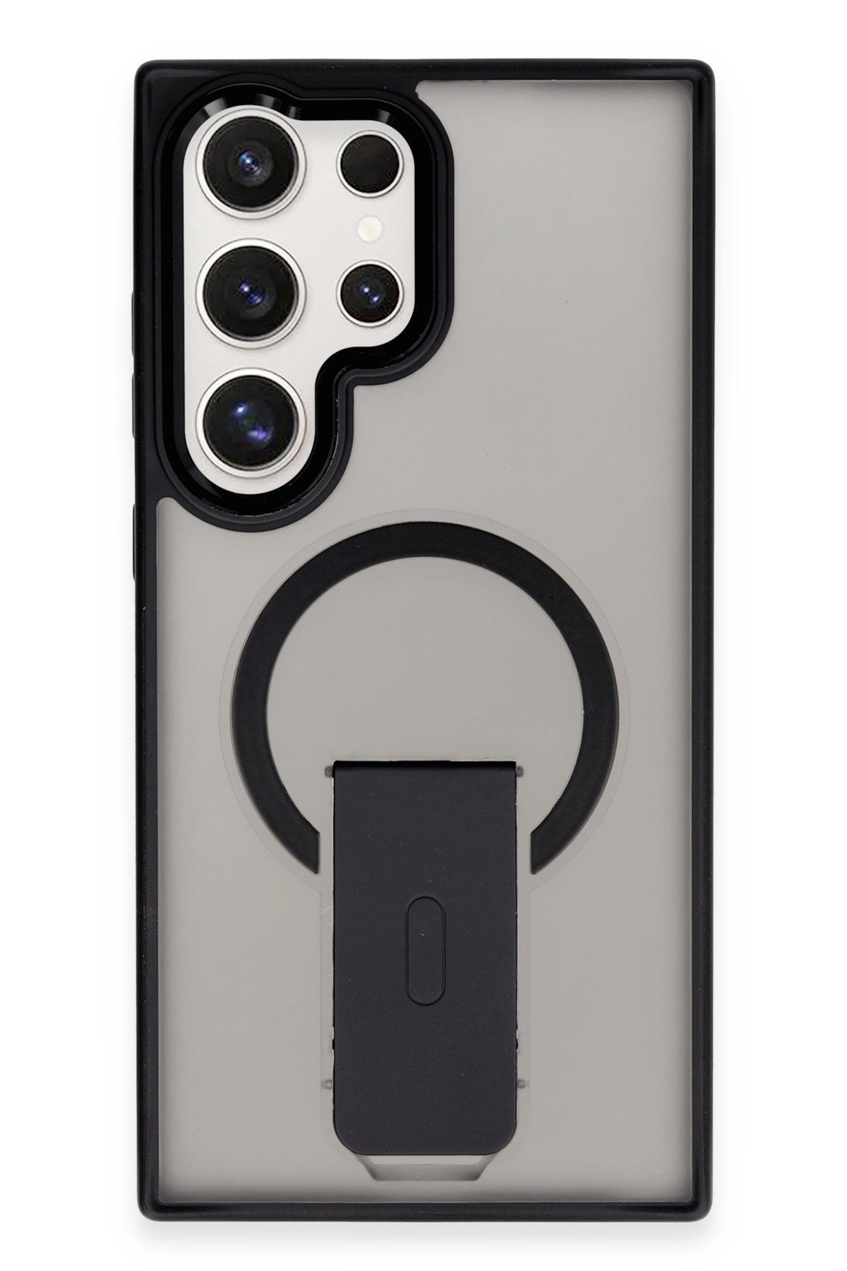 Newface Samsung Galaxy S24 Ultra Kılıf Nano içi Kadife Silikon - Gri