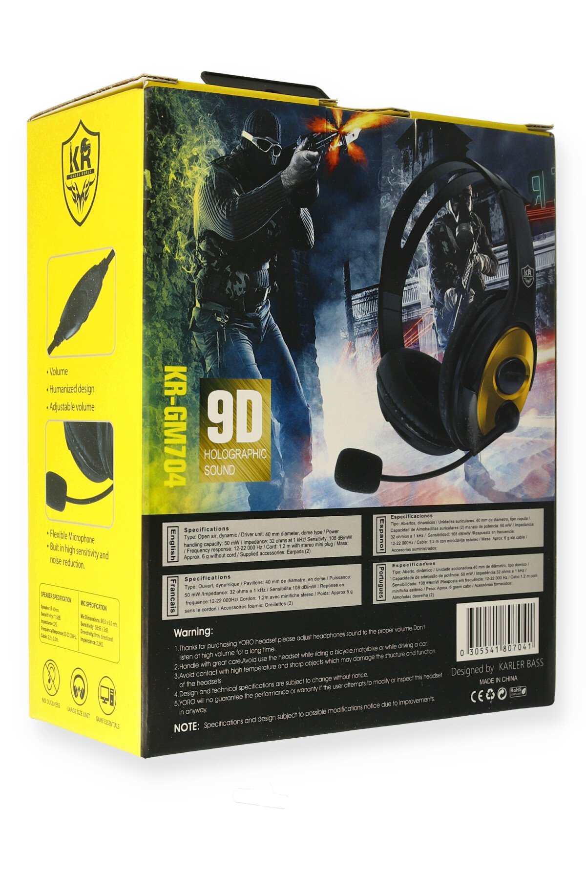 Karler Bass KRH2 Aktif Gürültü Engelleyici Özellikli BT 5.3 Kafaüstü Kablosuz Kulaklık - Yeşil