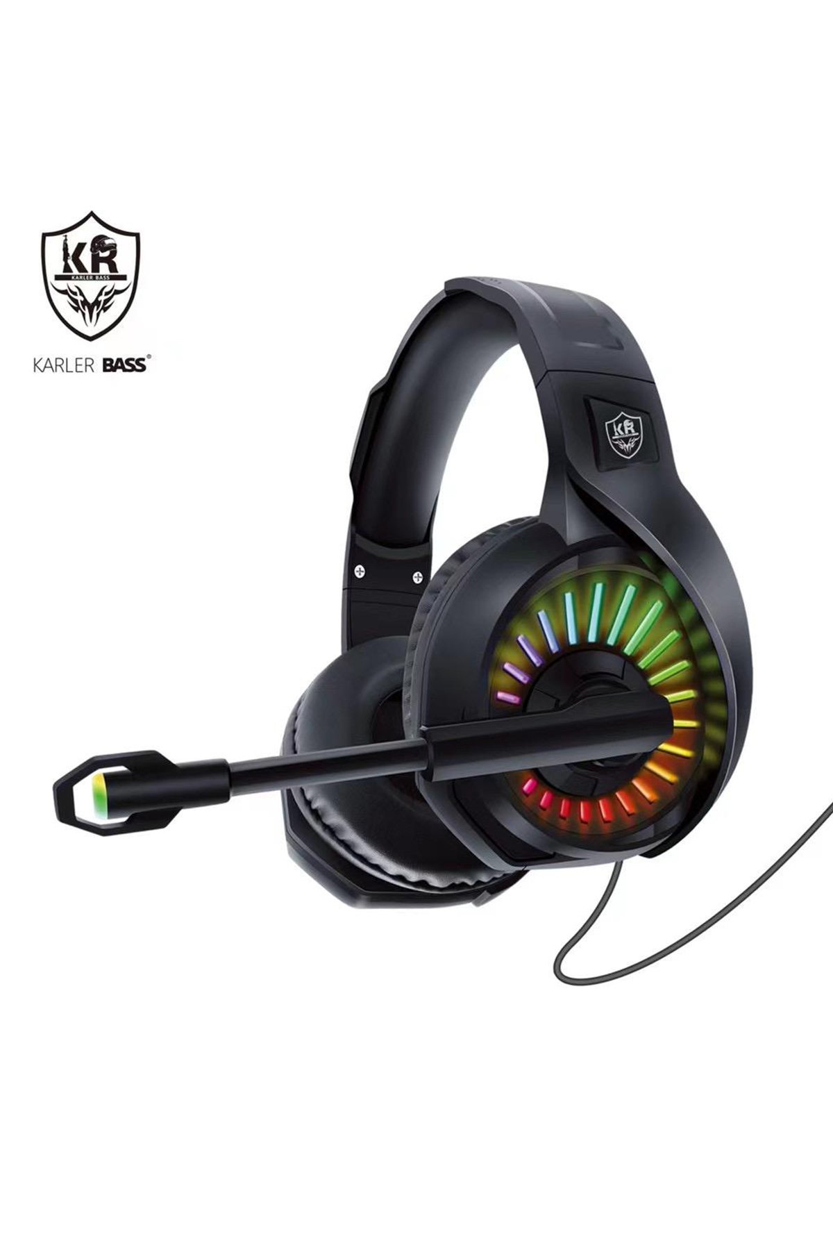 Karler Bass F08 Dijital Şarj Göstergeli TWS Bluetooth Kulaklık - Mavi