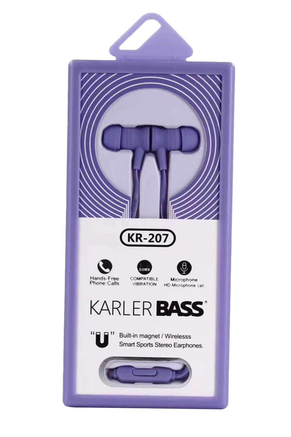 Karler Bass KR-207 Mıknatıslı Kablolu Kulaklık - Gri