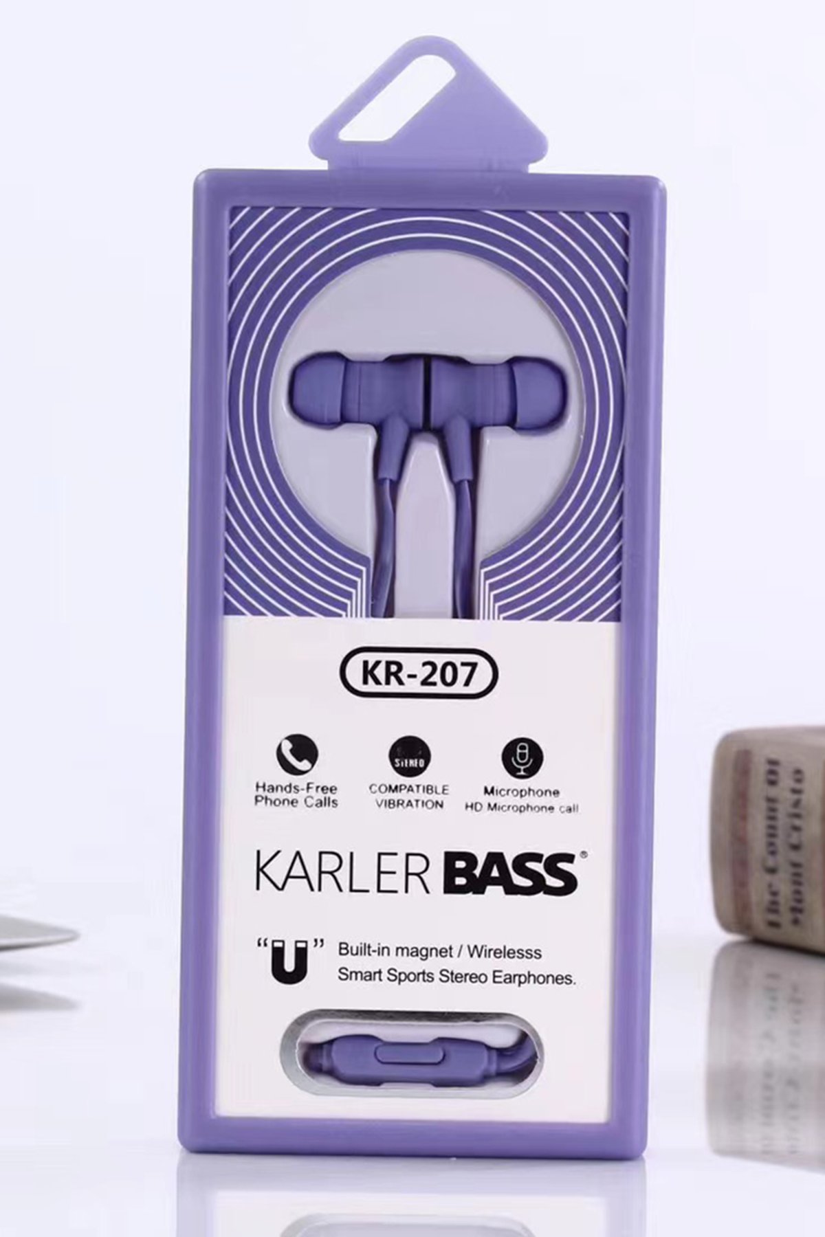 Karler Bass KR-207 Mıknatıslı Kablolu Kulaklık - Gri
