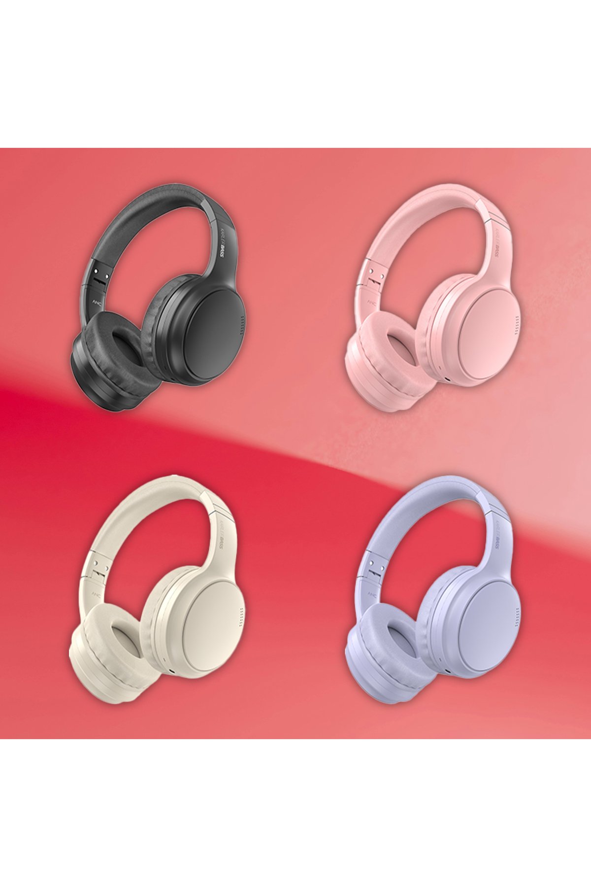 Karler Bass AKZ020 Kafa Üstü Işıklı Kedi Kulaklık - Mor