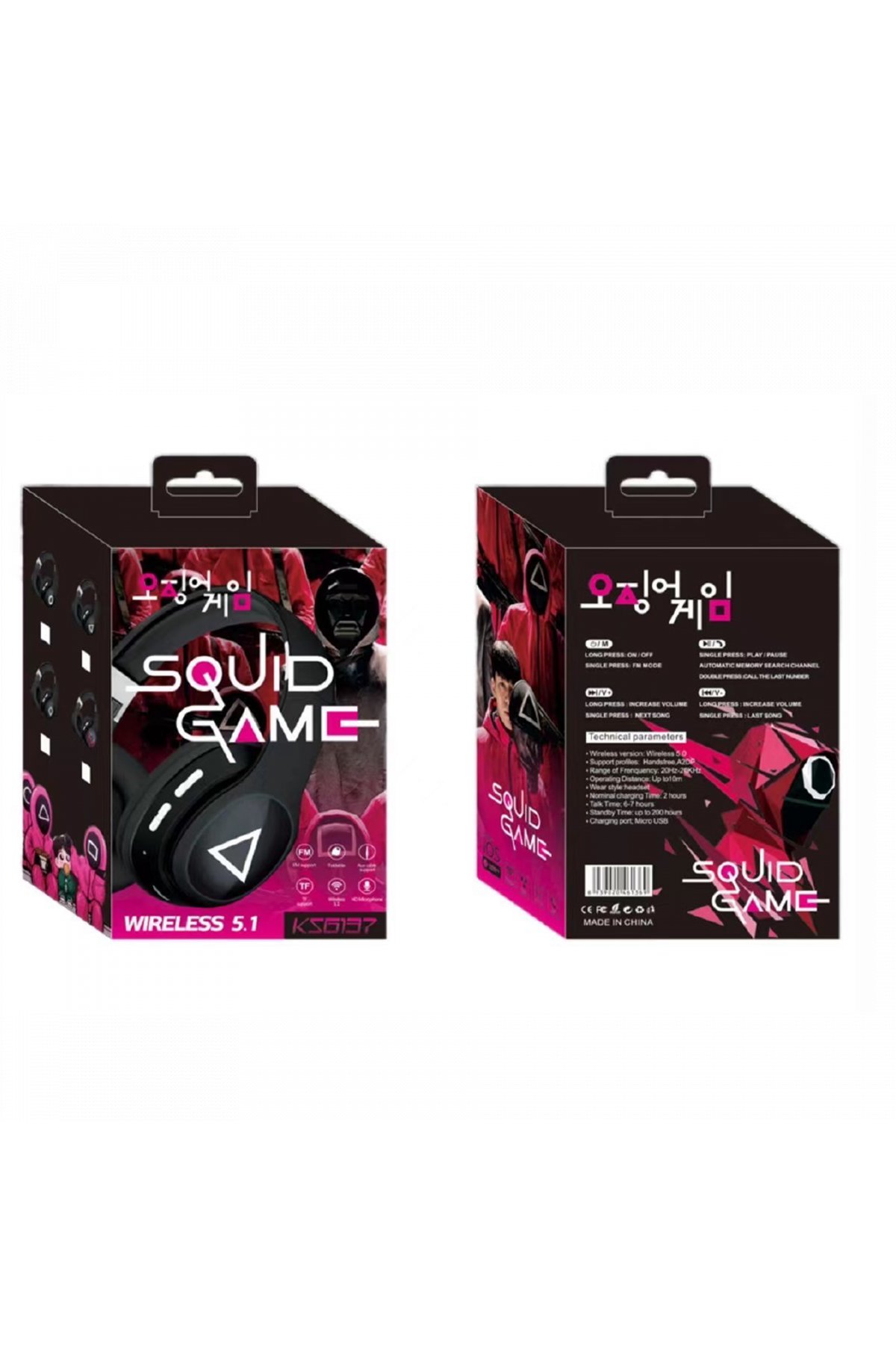 Karler Bass KRH1 RGB Kafaüstü Kablosuz Kulaklık - Siyah