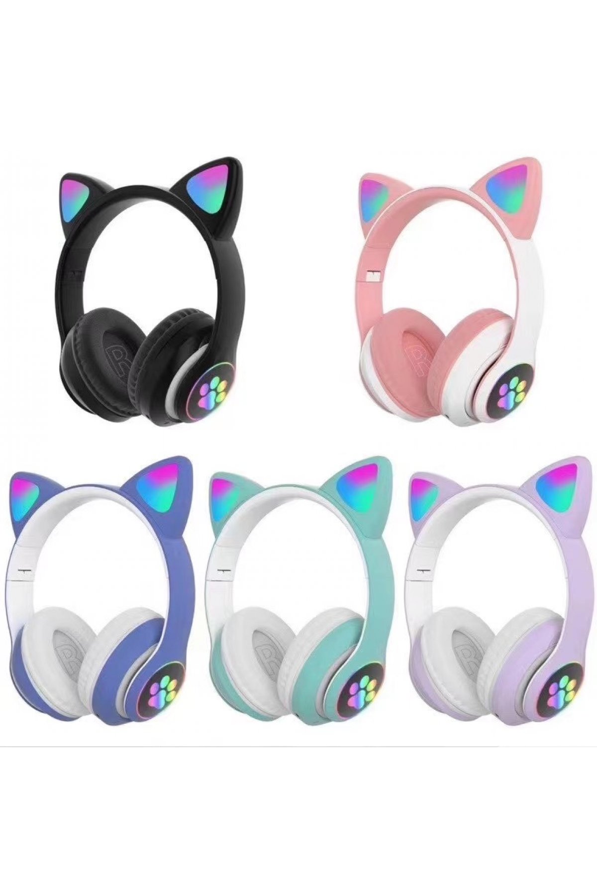 Karler Bass KRH1 RGB Kafaüstü Kablosuz Kulaklık - Siyah