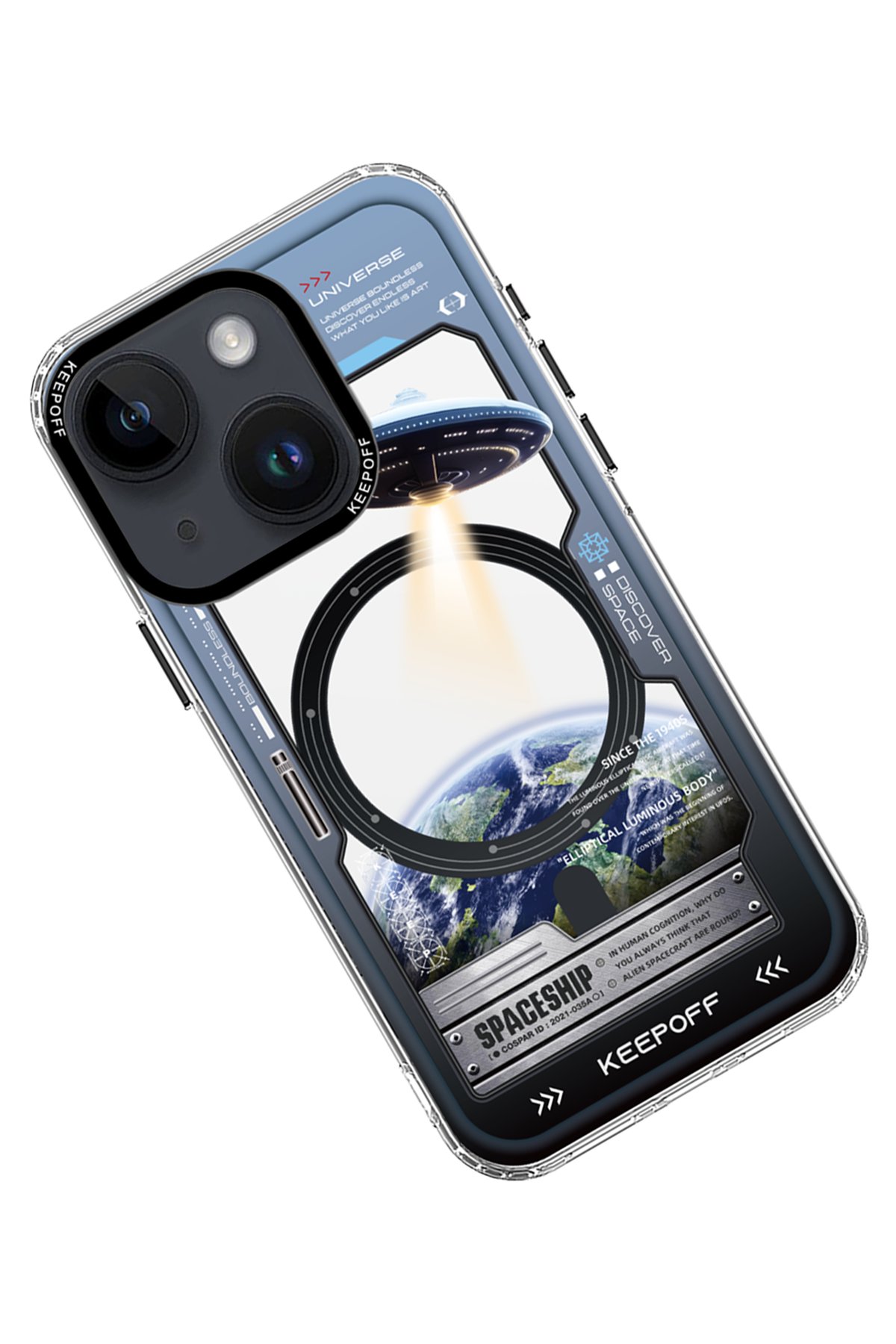 Keep Off iPhone 15 Map Magsafe Kapak - Island