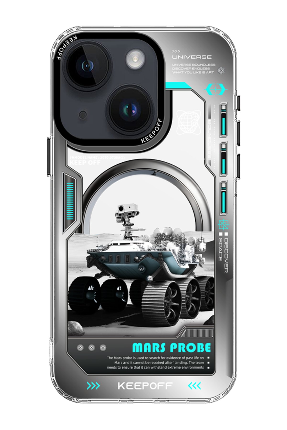 Keep Off iPhone 15 Future Armor Magsafe Kapak - Black Samurai