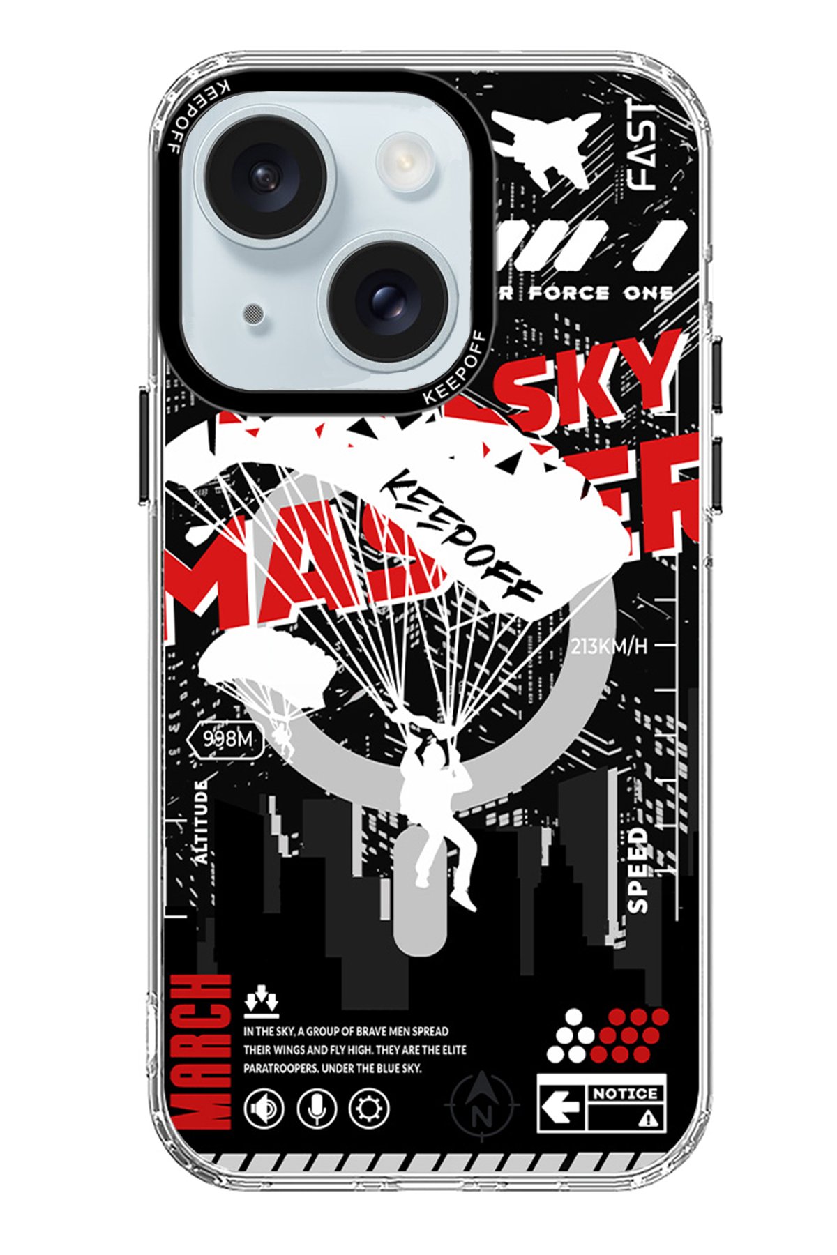 Keep Off iPhone 15 Arena Fighting Magsafe Kapak - Tenacity