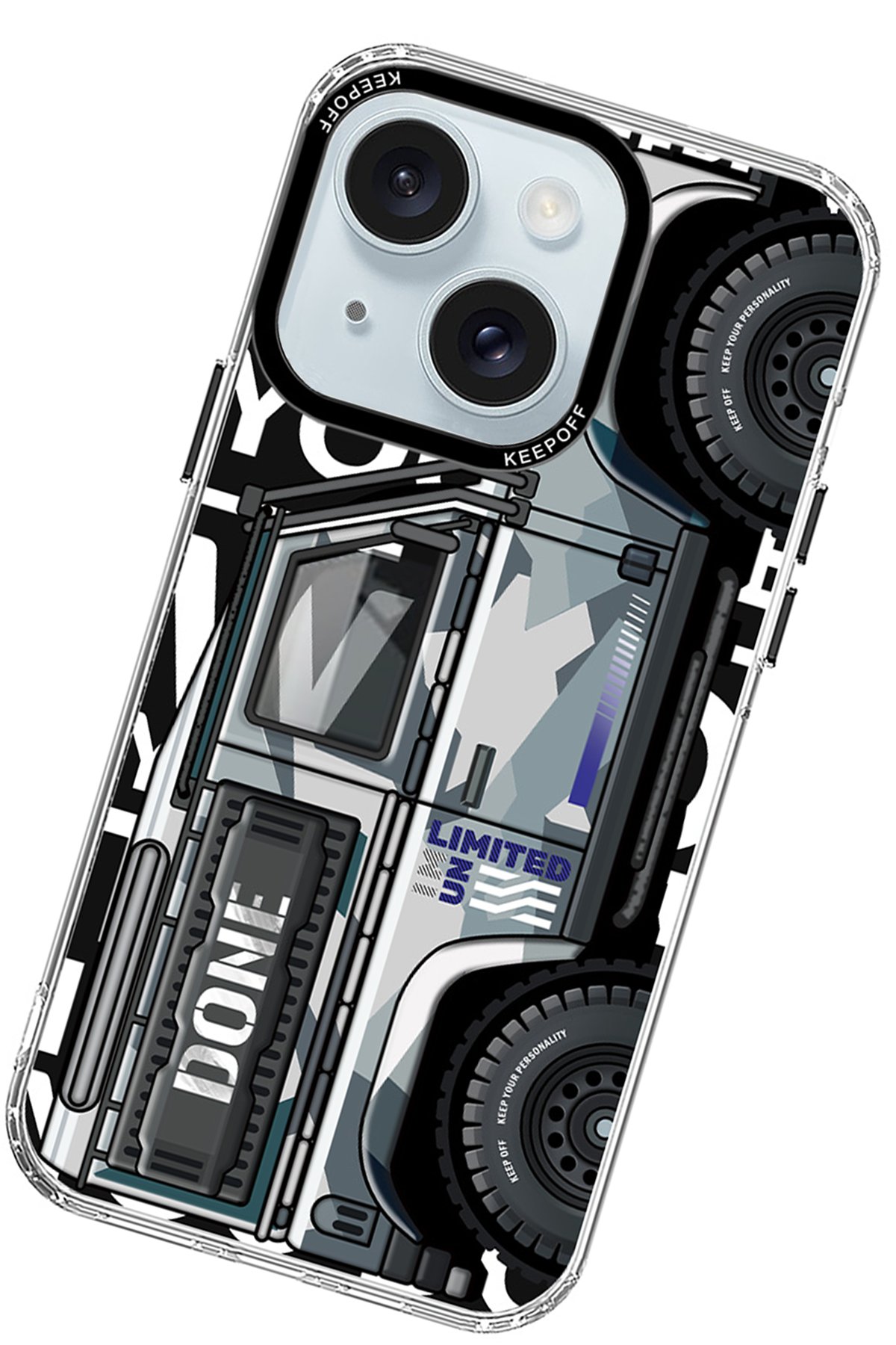 Keep Off iPhone 15 Map Magsafe Kapak - Desert