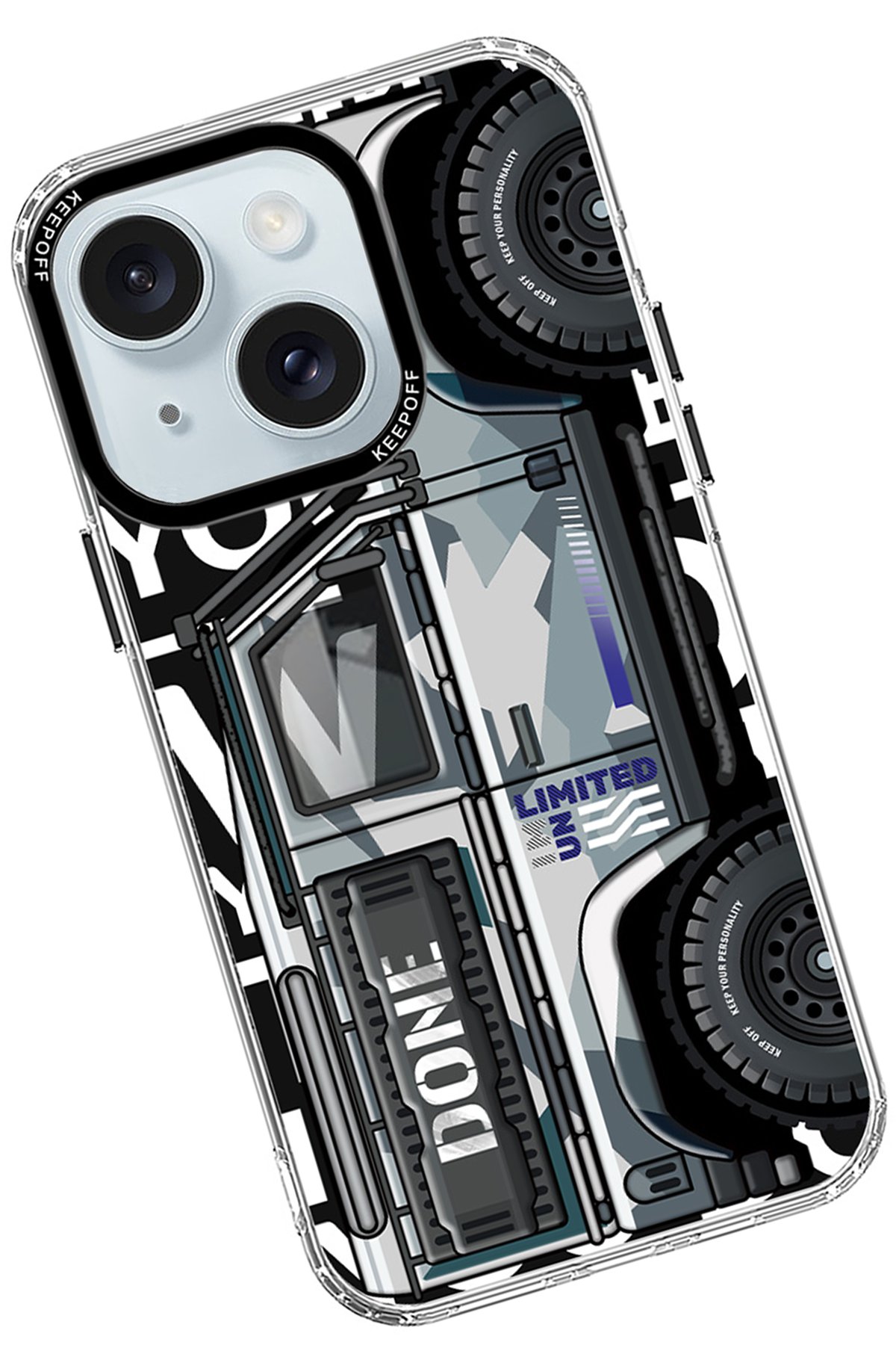 Keep Off iPhone 15 Map Magsafe Kapak - Desert