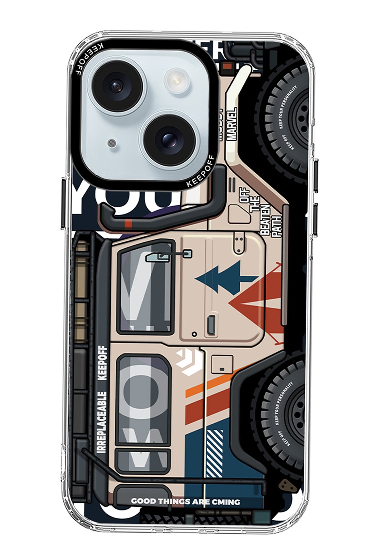 Keep Off iPhone 15 Summer Travel Magsafe Kapak - Starry Night