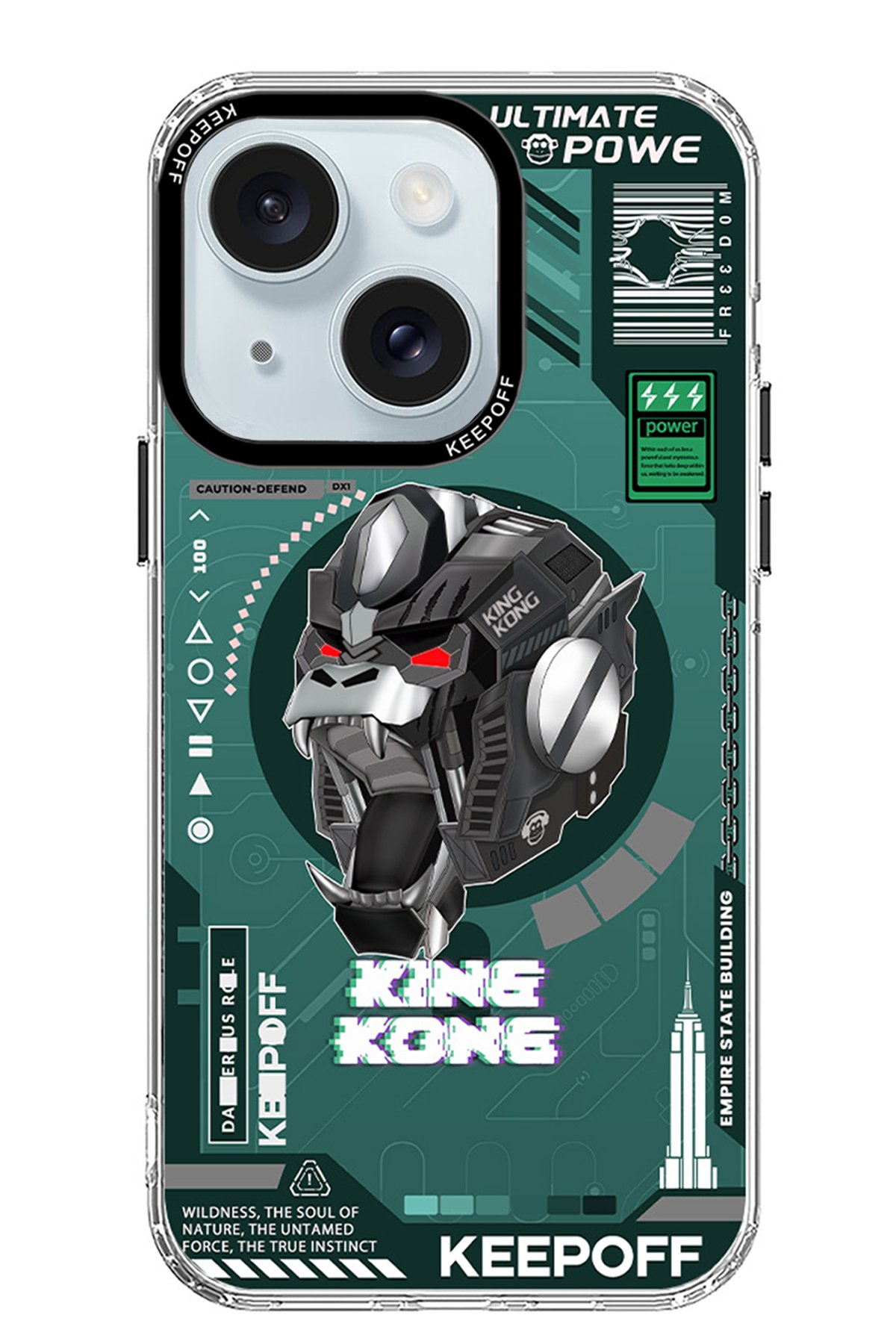 Keep Off iPhone 15 Map Magsafe Kapak - Island