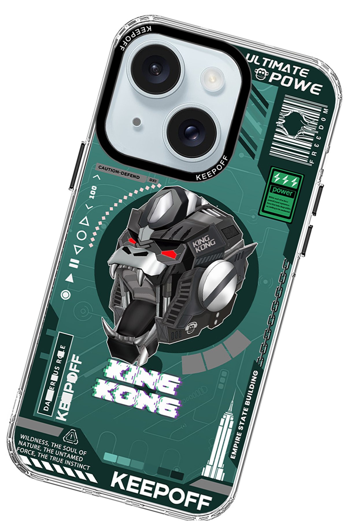 Keep Off iPhone 15 Map Magsafe Kapak - Island