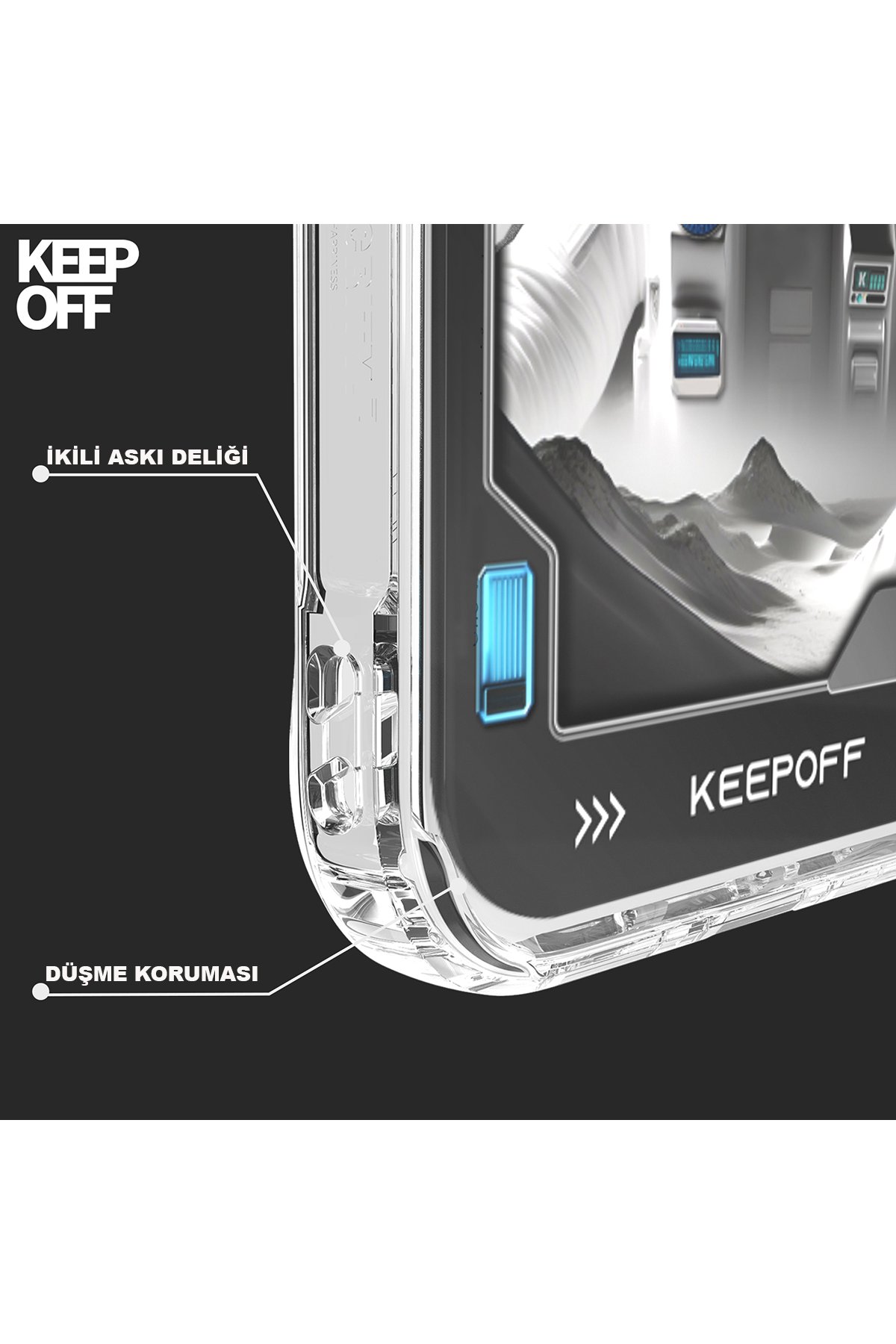 Keep Off iPhone 15 Pro Arena Fighting Magsafe Kapak - Tenacity