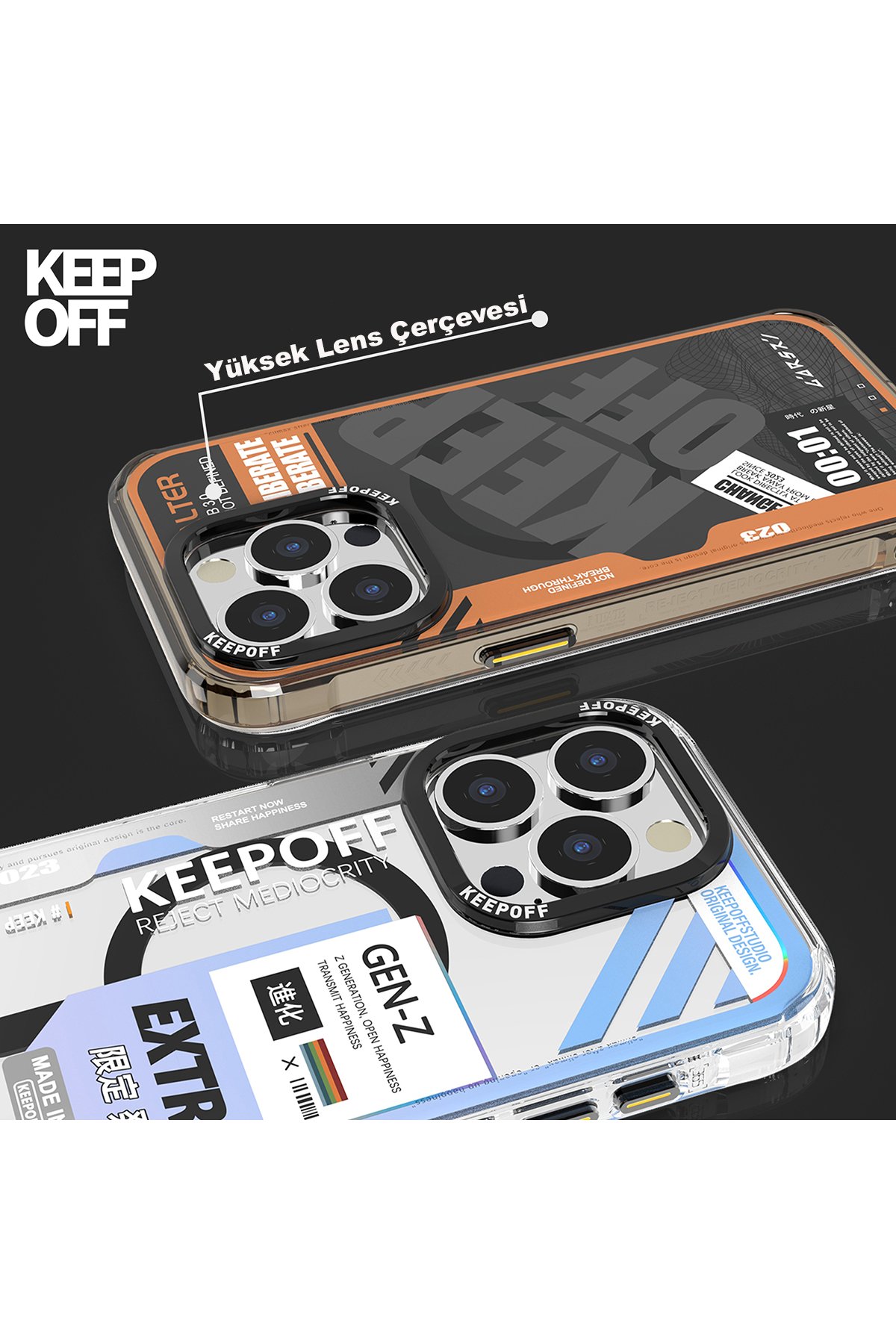 Keep Off iPhone 15 Pro Future Armor Magsafe Kapak - No1 Machine