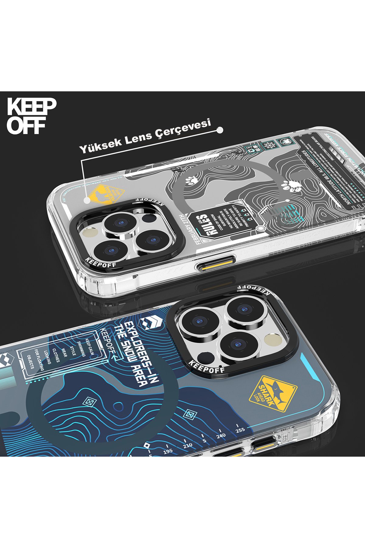Keep Off iPhone 15 Pro Cross Country Travel Magsafe Kapak - Highway