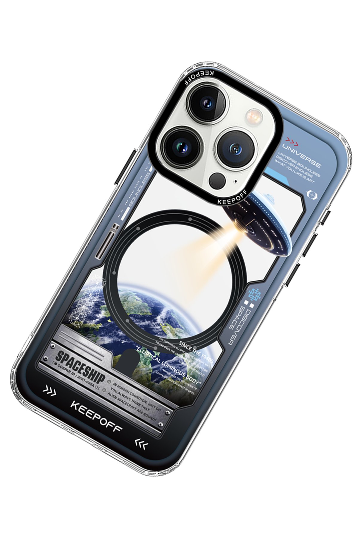 Keep Off iPhone 15 Pro Max Map Magsafe Kapak - Desert