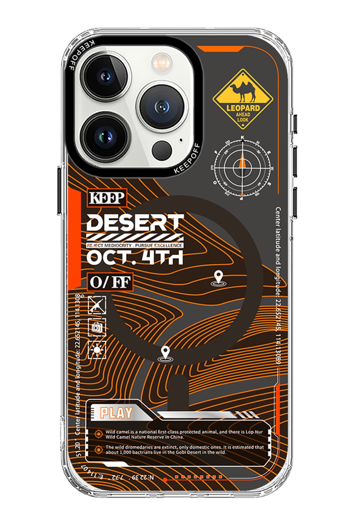 Keep Off iPhone 15 Pro Max Aerospace Magsafe Kapak - Spaceman