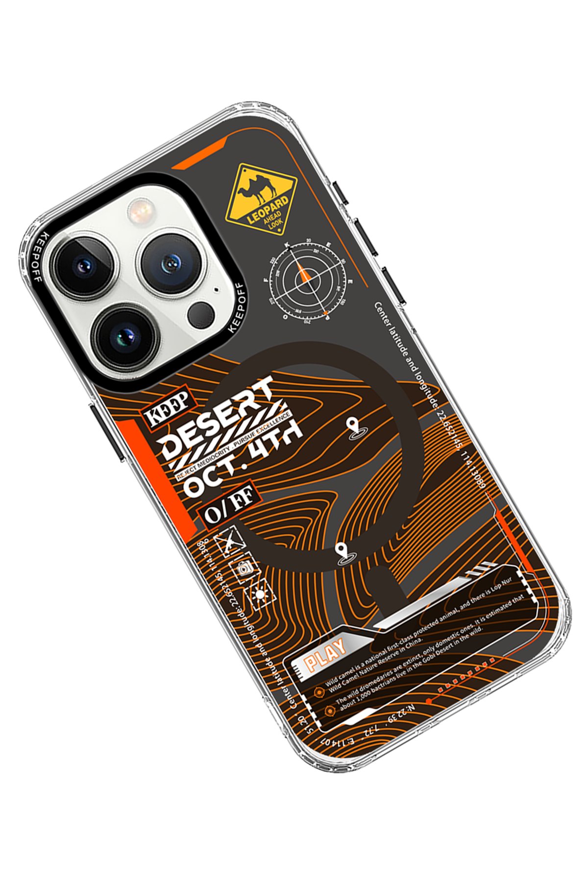 Keep Off iPhone 15 Pro Max Aerospace Magsafe Kapak - Spaceman