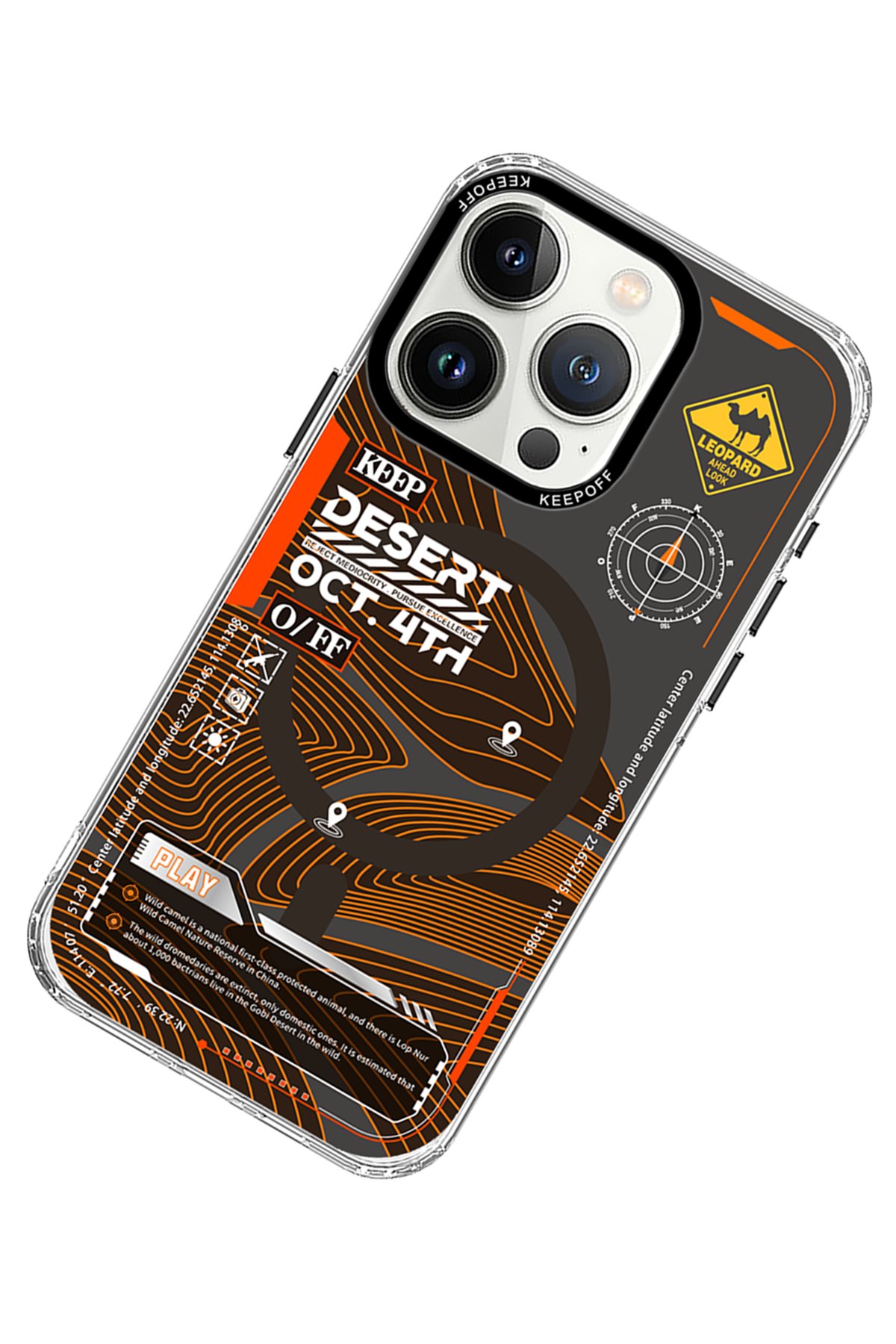 Keep Off iPhone 15 Pro Max Aerospace Magsafe Kapak - Spaceman