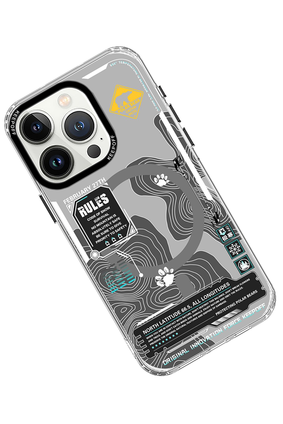 Keep Off iPhone 15 Pro Max Battlefield Magsafe Kapak - Airborne