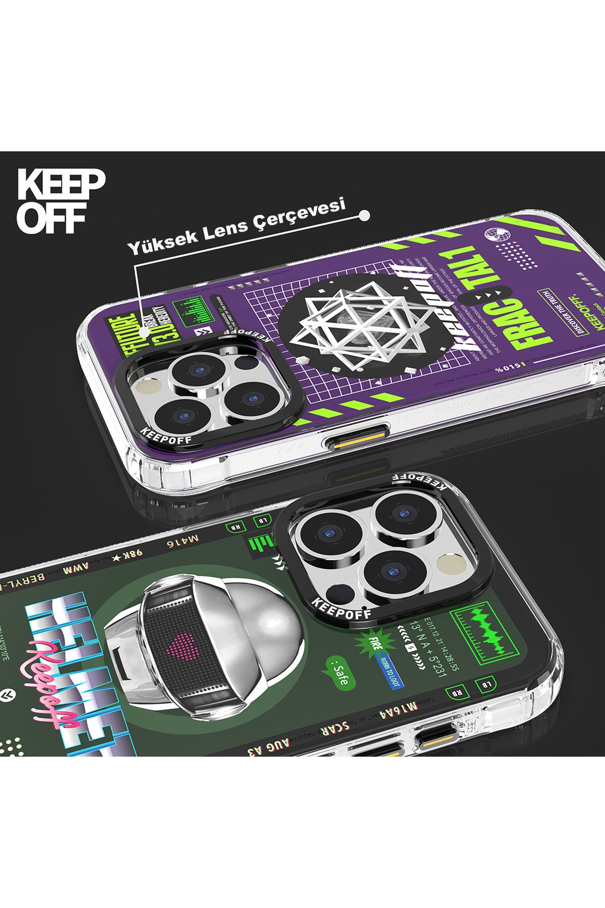 Keep Off iPhone 15 Pro Max Battlefield Magsafe Kapak - Strategy