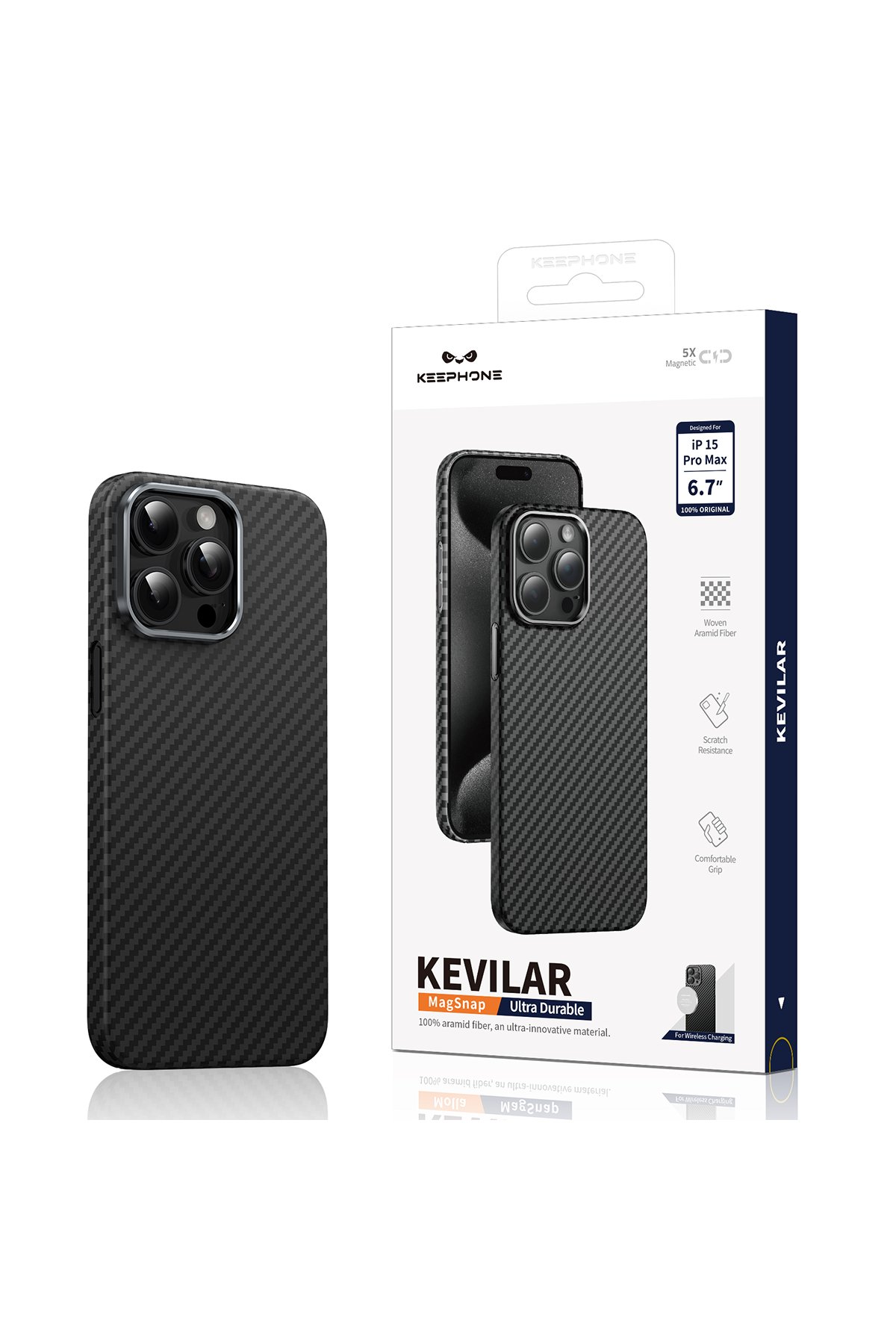 Keephone iPhone 14 Pro Max X-Crystal Slim Kılıf - Şeffaf