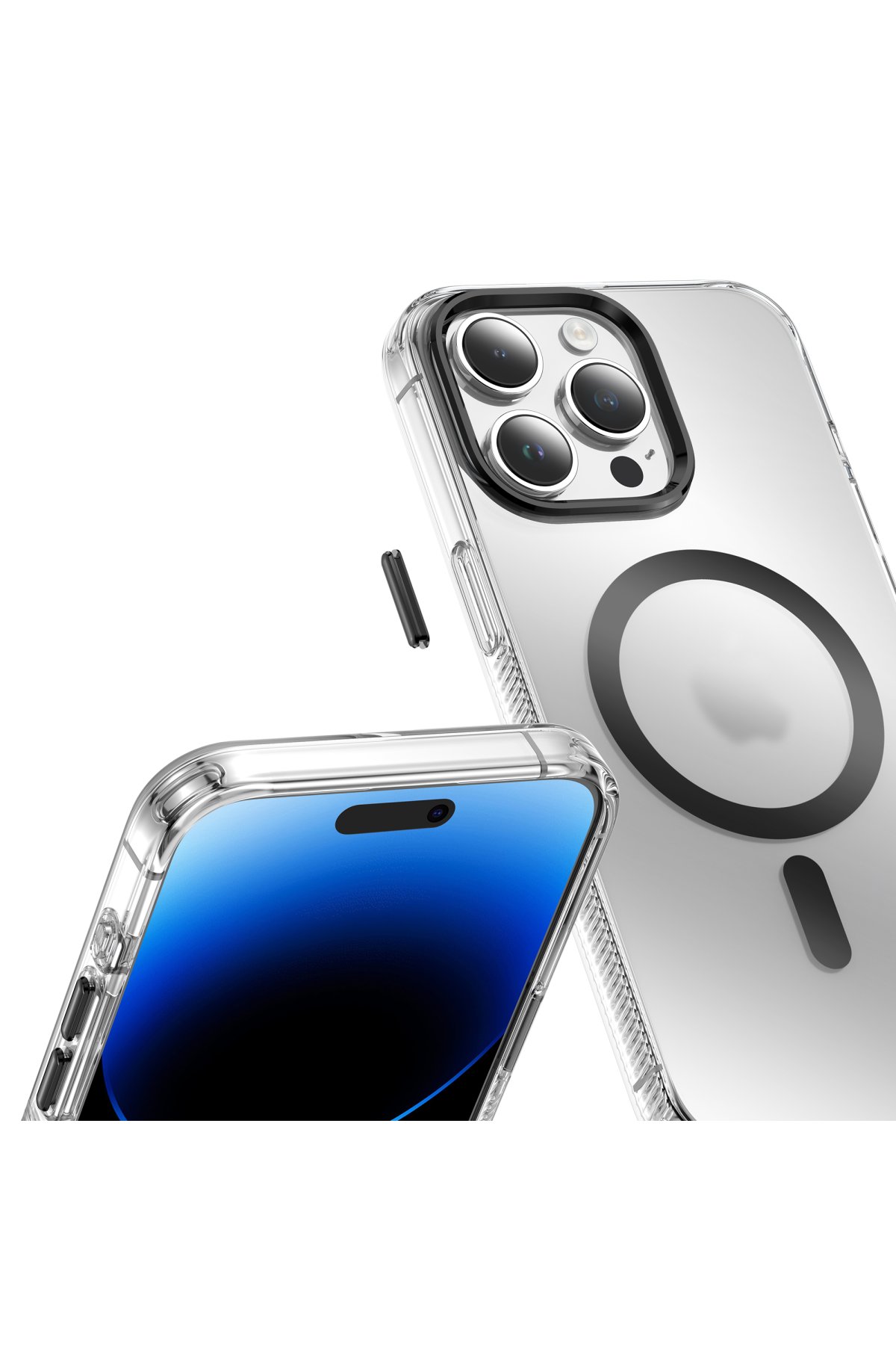 Keephone iPhone 15 Pro Max Kevlar Magsafe Kılıf - Siyah