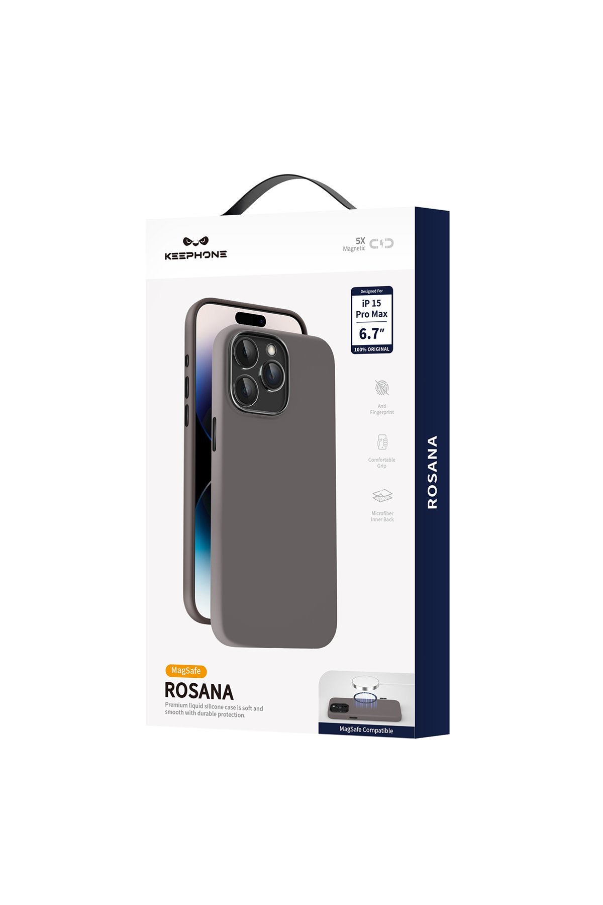 Keephone iPhone 15 Pro Max Dazzle Pro Matte Magsafe Kılıf - Siyah