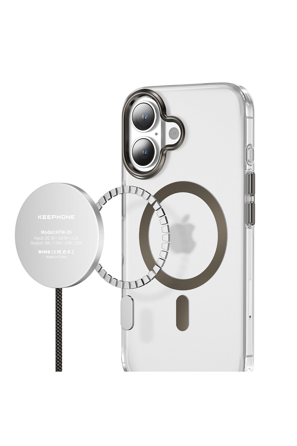 Keephone iPhone 16 MagRock Magsafe Kılıf - Çöl Titanyum