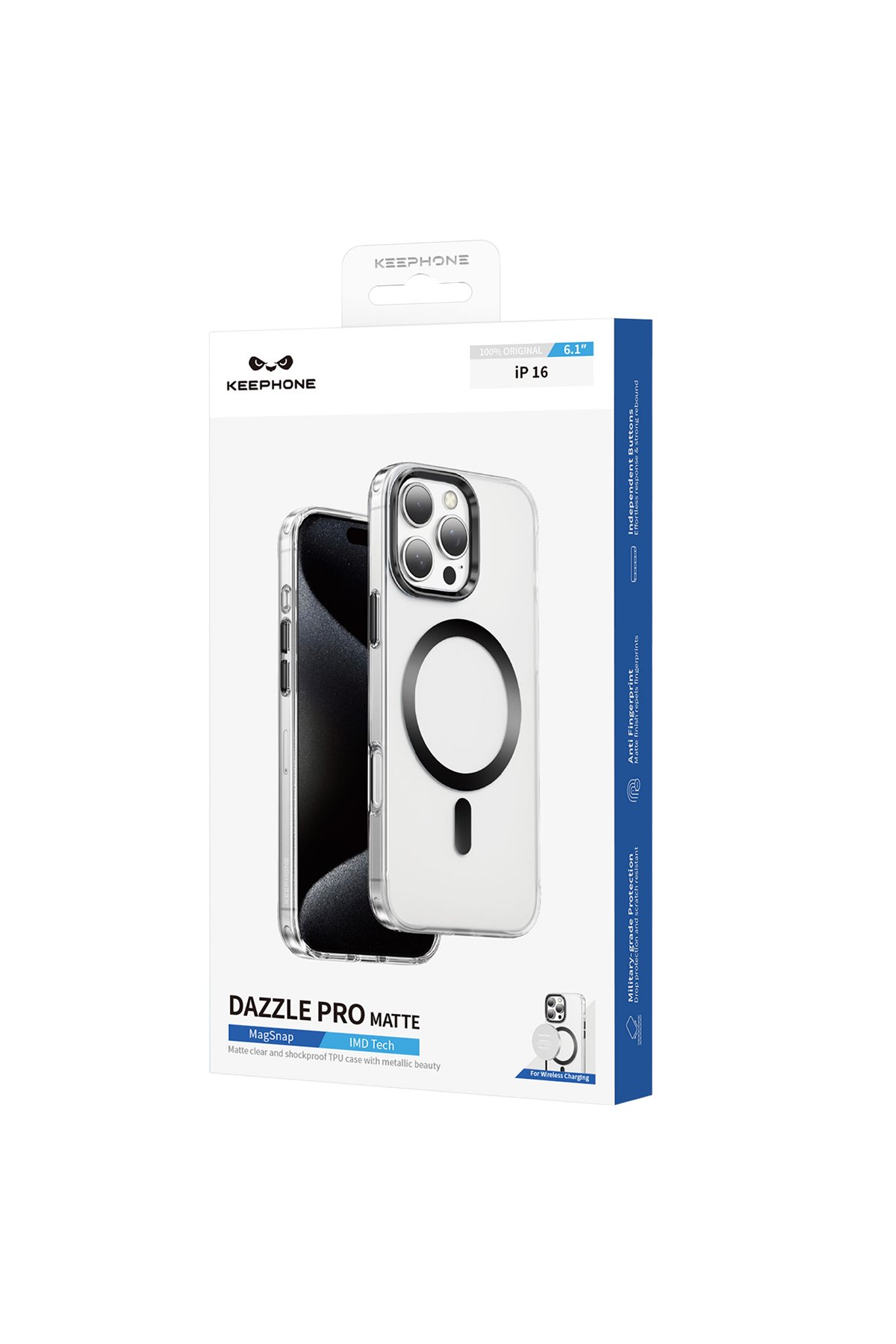 Keephone iPhone 16 MagRock Magsafe Kılıf - Çöl Titanyum