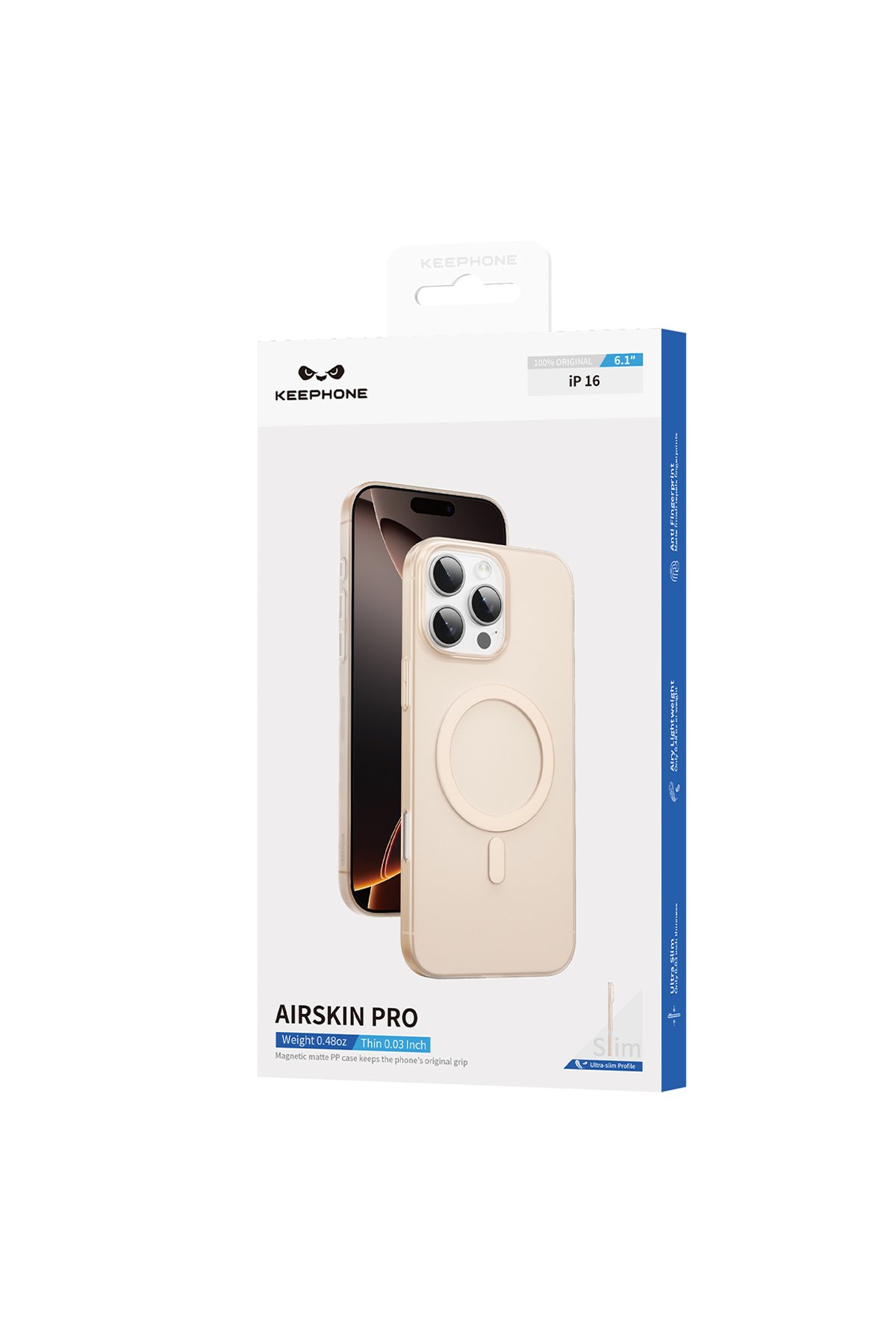 Keephone iPhone 16 Plus MagRock Magsafe Kılıf - Çöl Titanyum