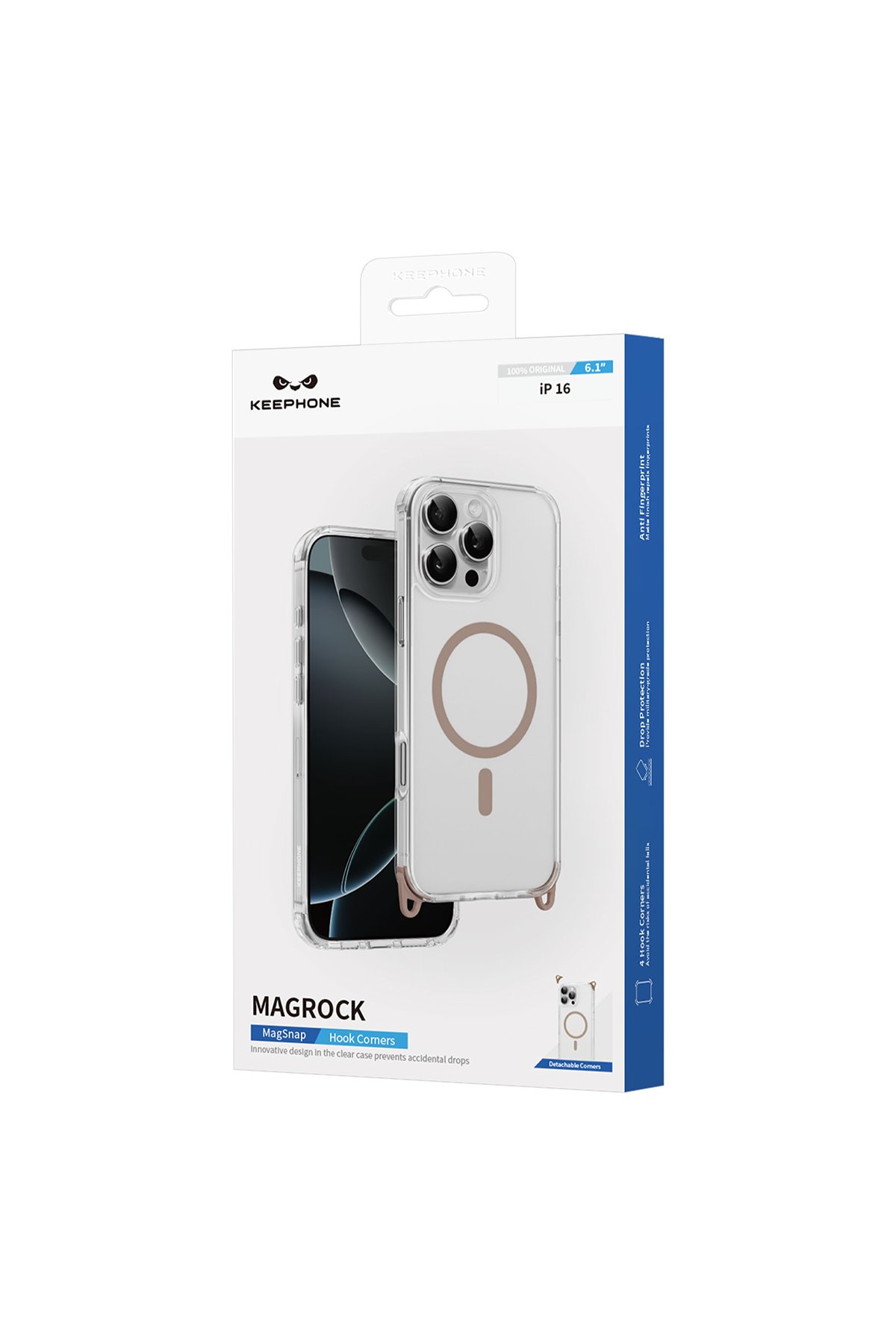Keephone iPhone 16 Plus MagRock Magsafe Kılıf - Siyah