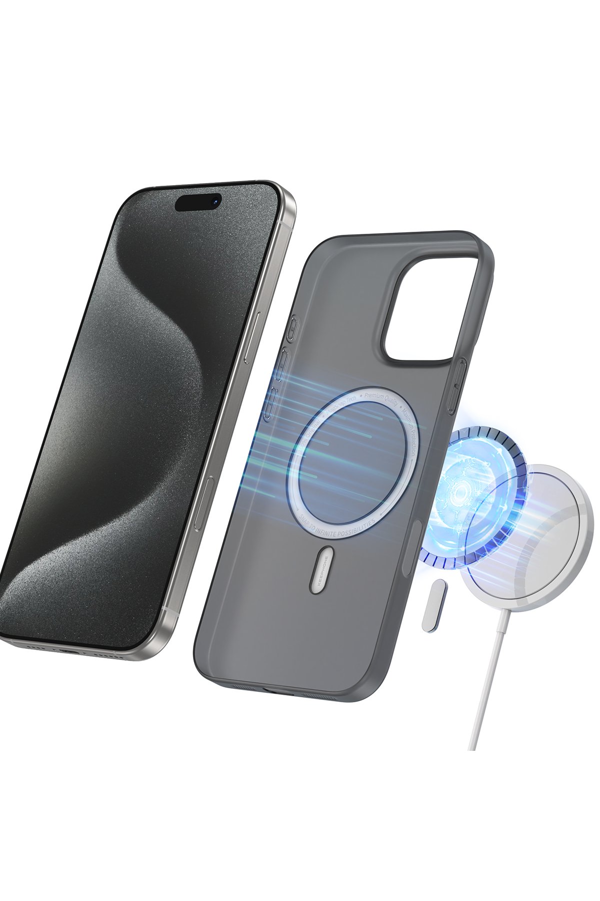 Keephone iPhone 16 Pro Skingrip Magsafe Kılıf - Çöl Titanyum