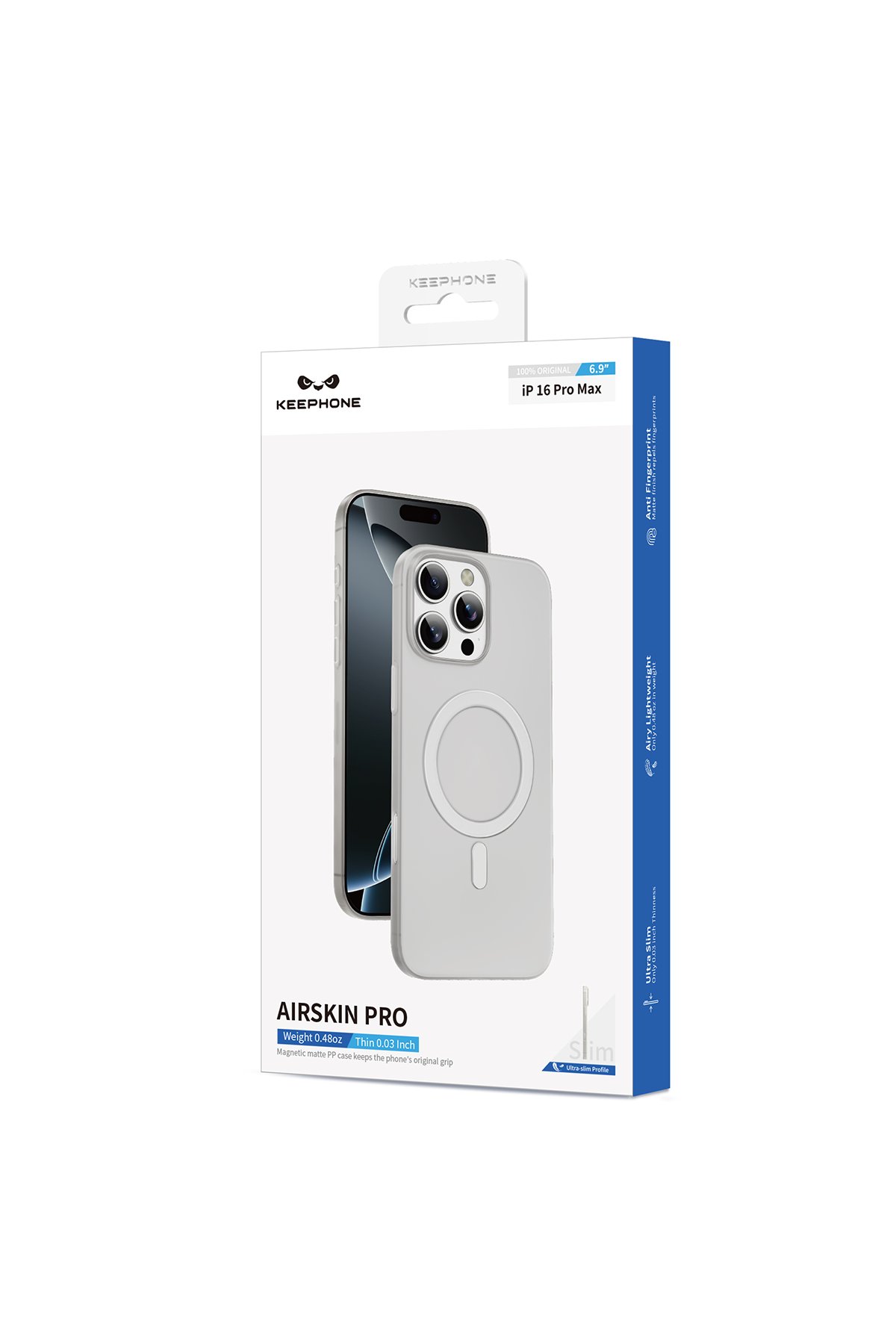 Keephone iPhone 16 Pro Skingrip Magsafe Kılıf - Çöl Titanyum