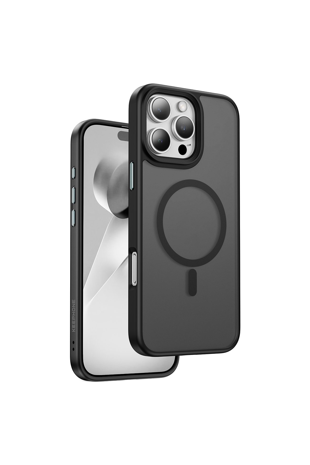 Keephone iPhone 16 Pro Aurora Pro Magsafe Kılıf - Siyah Titanyum