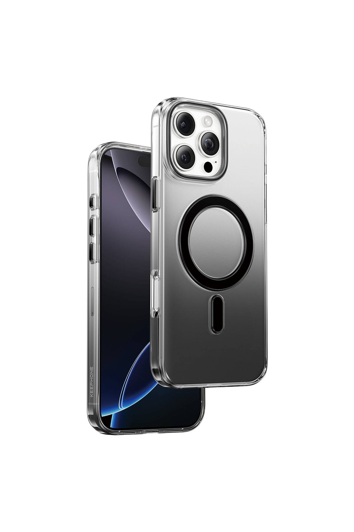 Keephone iPhone 16 Pro Max Aurora Şeffaf Magsafe Kılıf - Çöl Titanyum