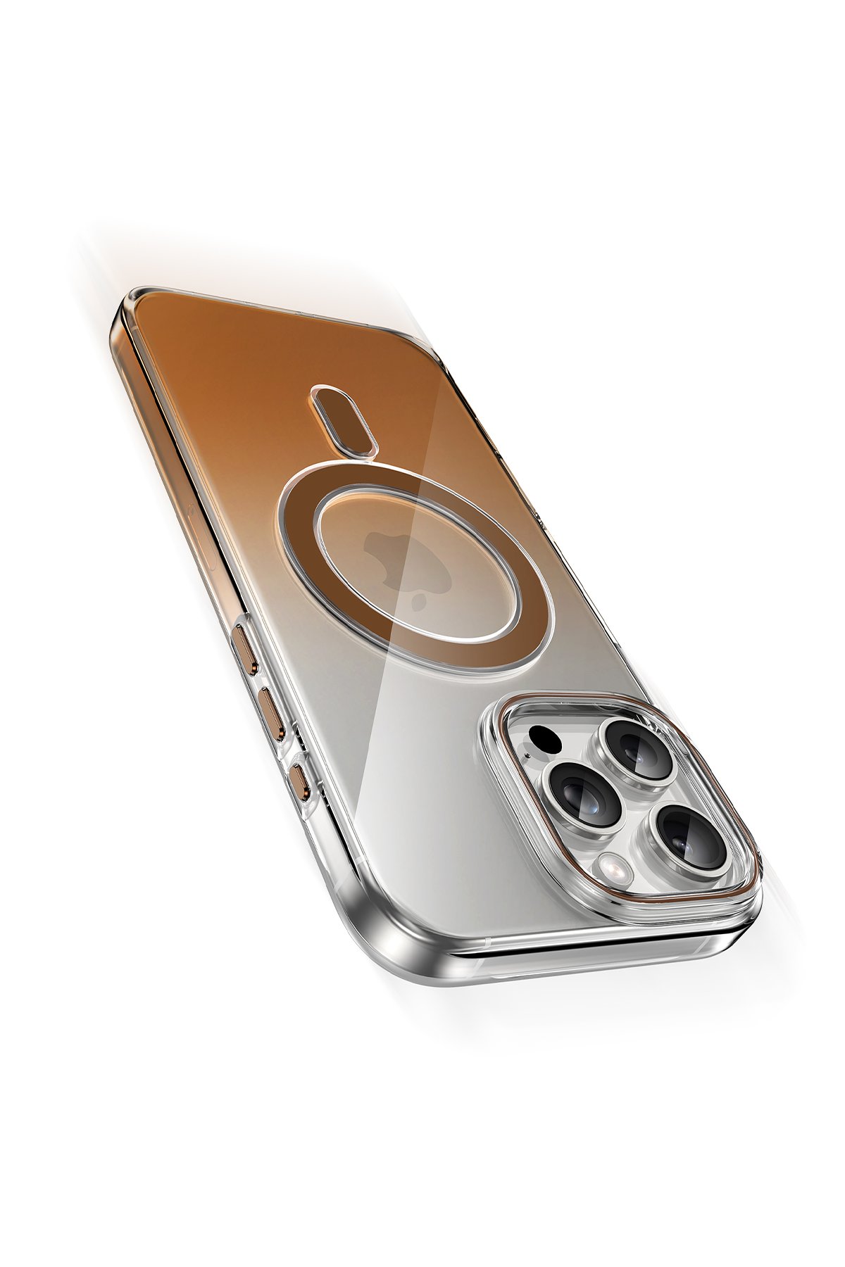 Keephone iPhone 16 Pro Max Aurora Şeffaf Magsafe Kılıf - Çöl Titanyum