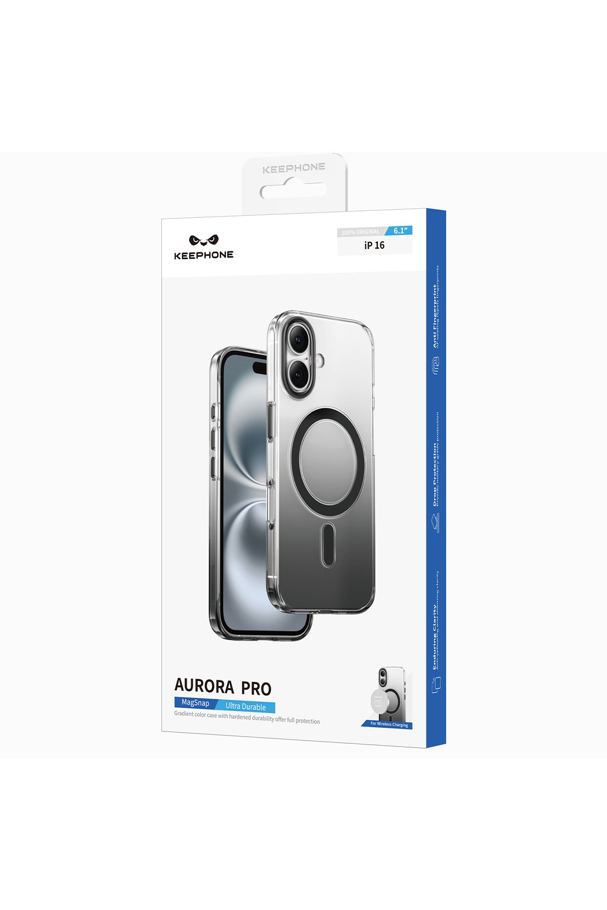 Keephone iPhone 16 Pro Max Aurora Şeffaf Magsafe Kılıf - Çöl Titanyum