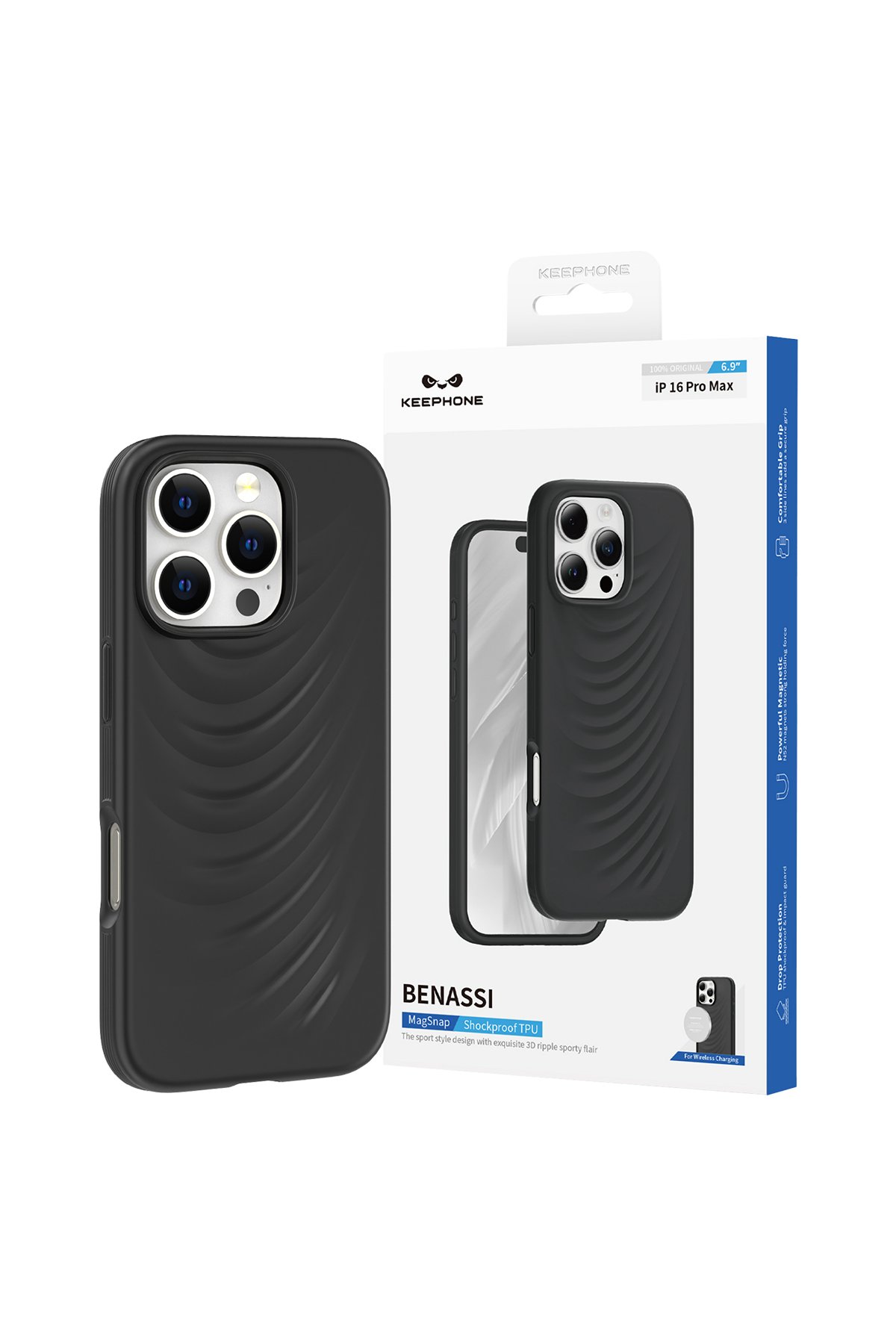 Keephone iPhone 16 Pro Max Rosana Silikon Kılıf - Natural Titanyum