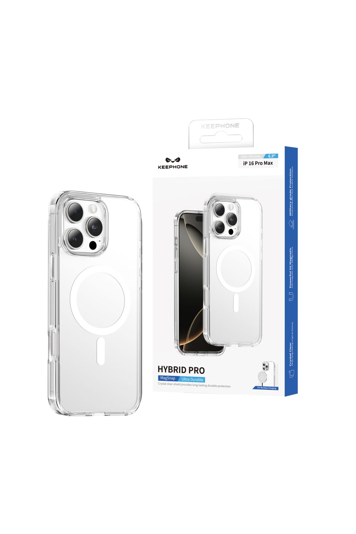 Keephone iPhone 16 Pro Max MagRock Magsafe Kılıf - Siyah