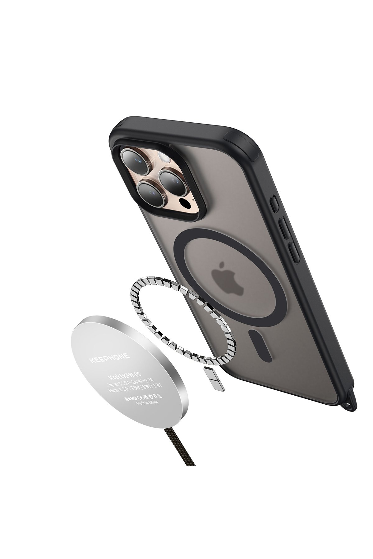 Keephone iPhone 16 Pro Max Hybrid Pro Magsafe Kılıf - Şeffaf
