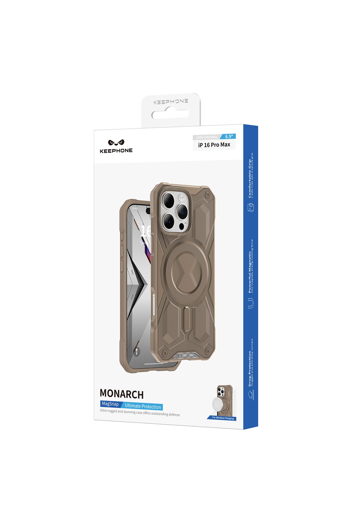 Keephone iPhone 16 Pro Max Kevlar Magsafe Kılıf - Siyah