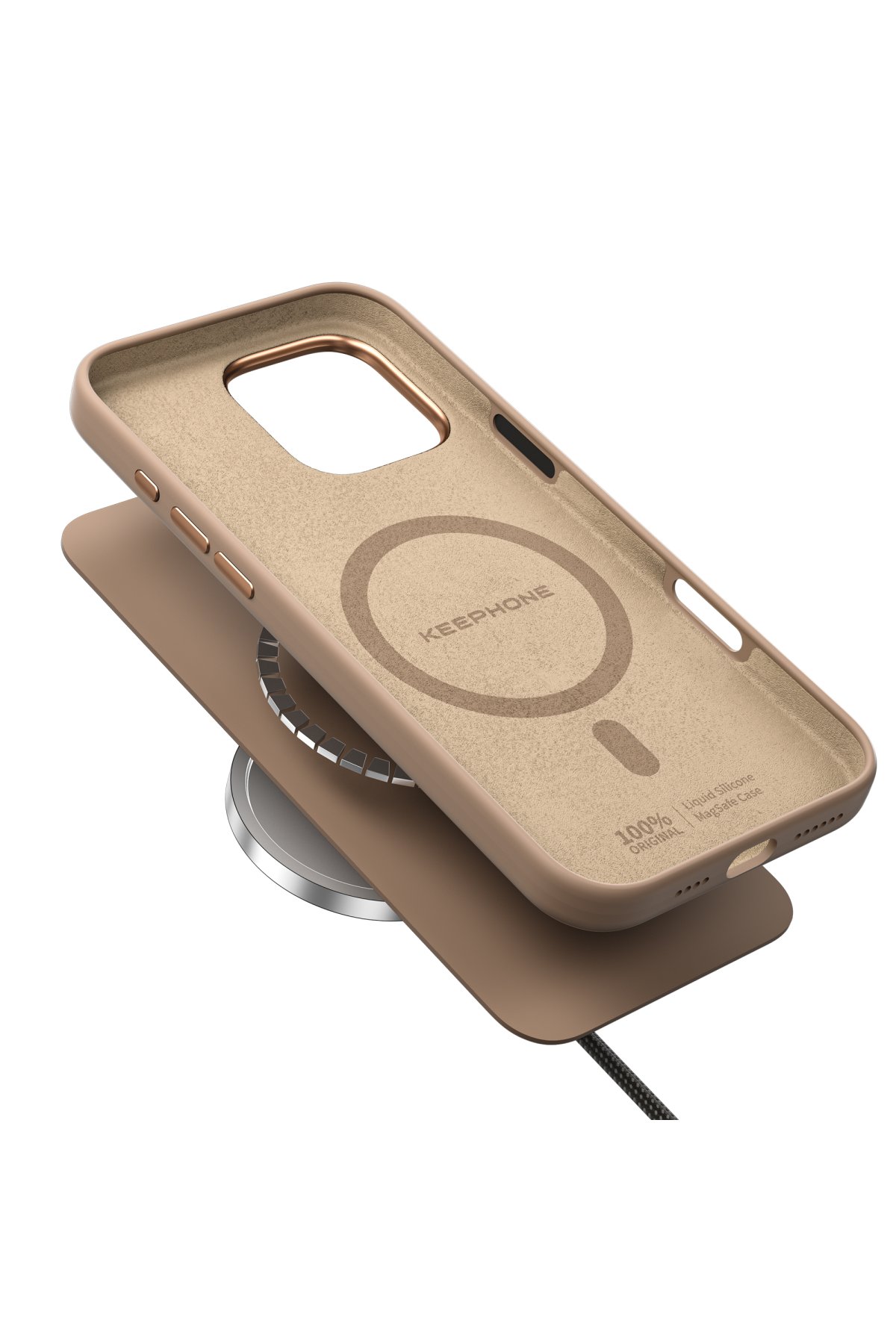 Keephone iPhone 16 Pro Max Skingrip Magsafe Kılıf - Çöl Titanyum