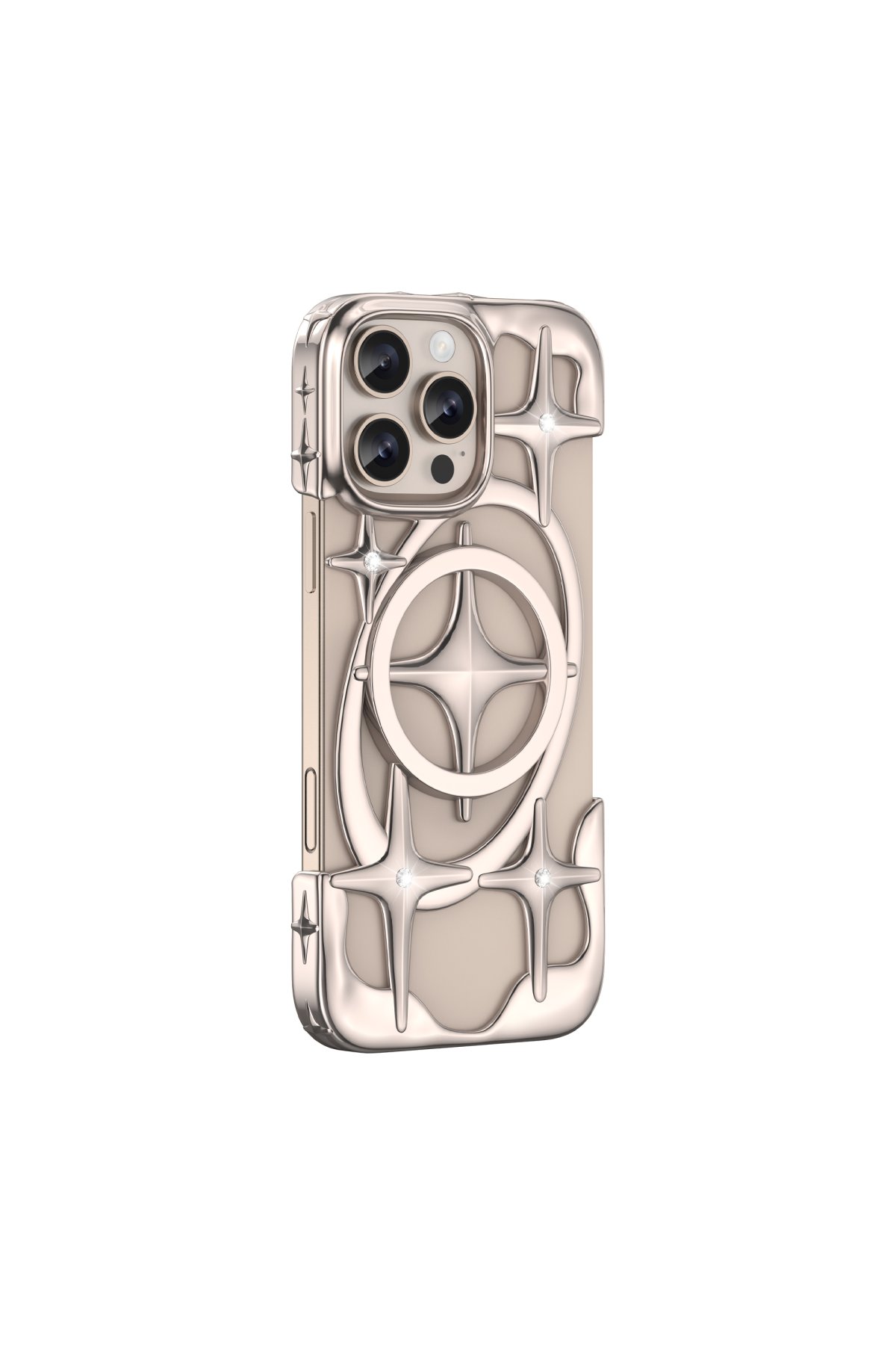 Keephone iPhone 16 Pro Max Benassi Magsafe Kılıf - Titanyum